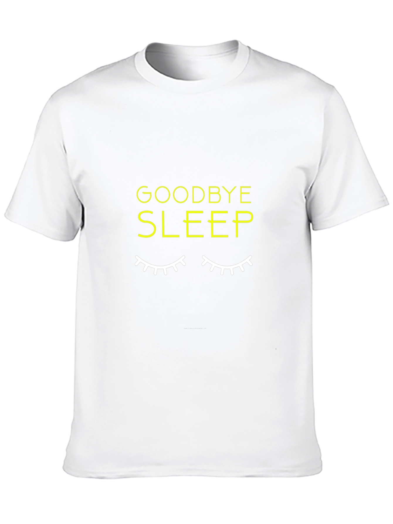 Goodbye Sleep Graphic Black T-Shirt