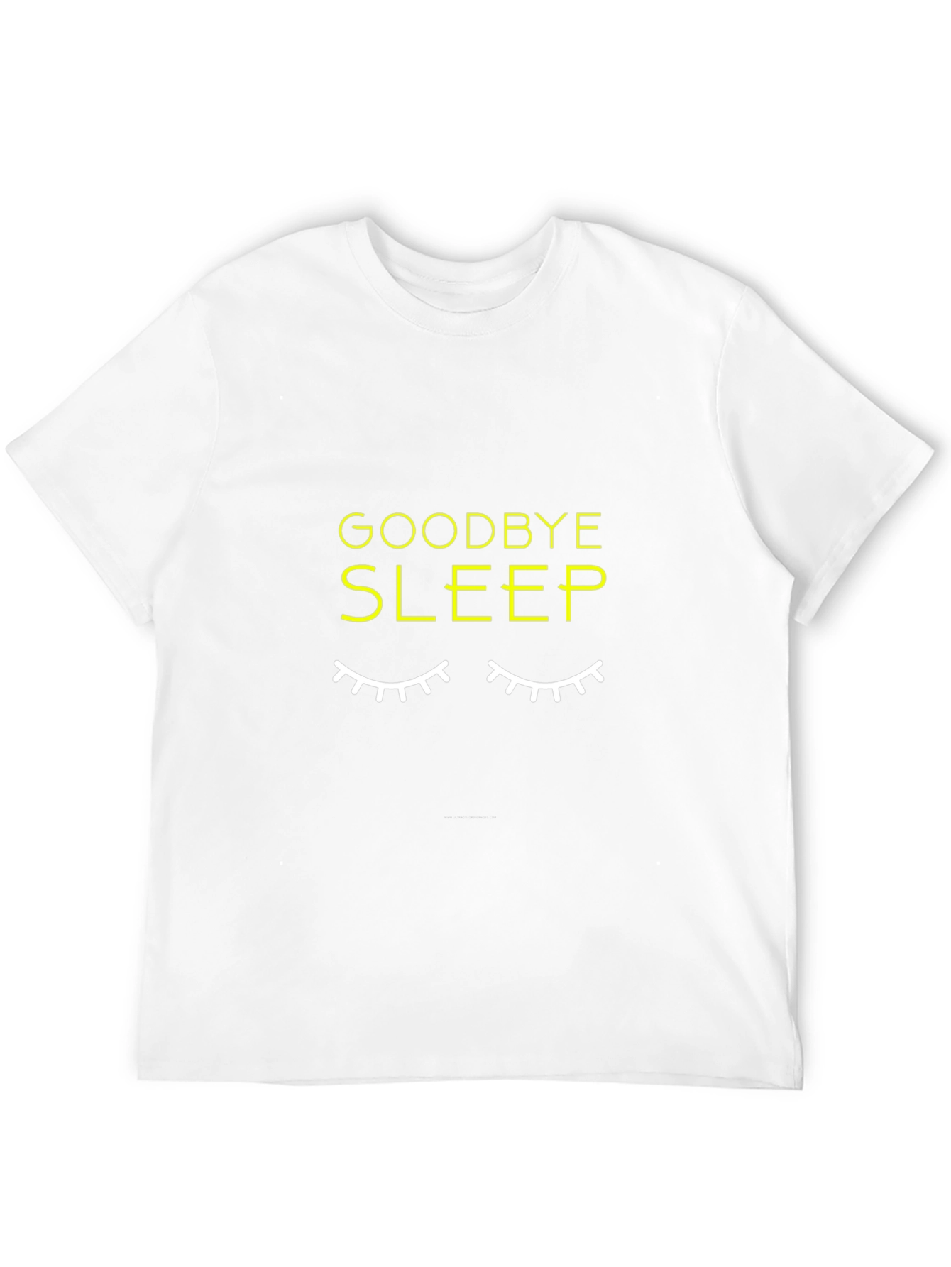 Goodbye Sleep Graphic Black T-Shirt