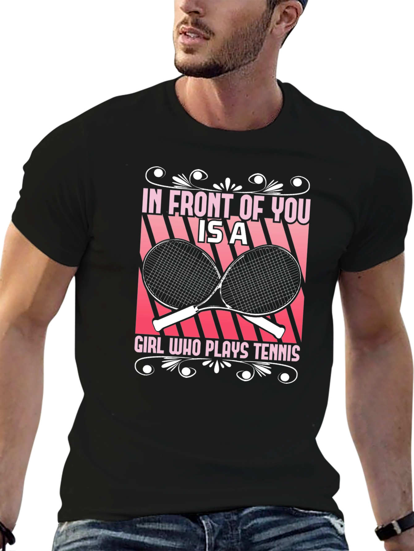Tennis Girl Graphic T-Shirt