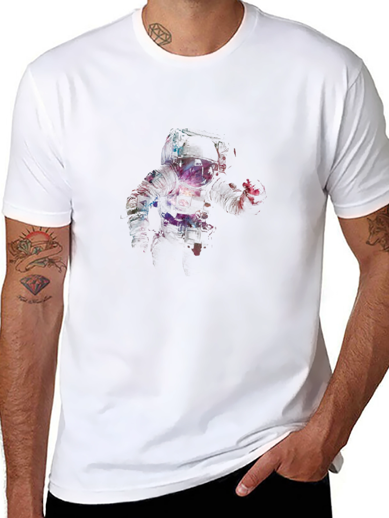 Astronaut Graphic Black T-Shirt
