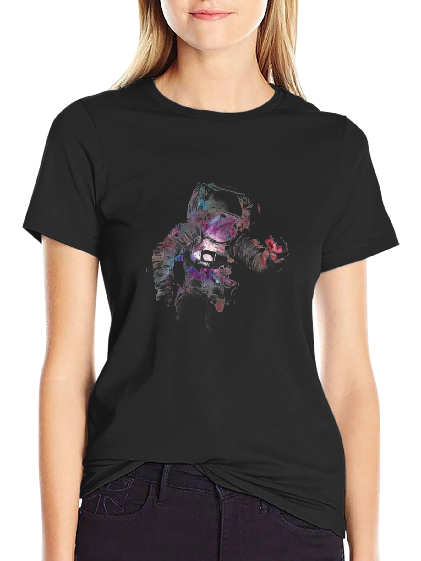 Astronaut Graphic Black T-Shirt
