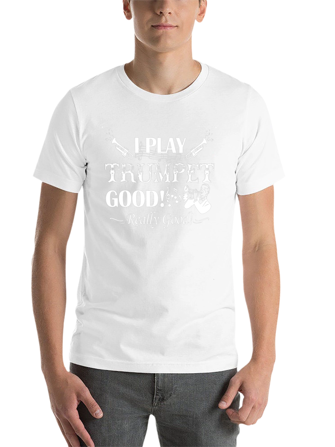 I Play Trumpet Good Black T-Shirt