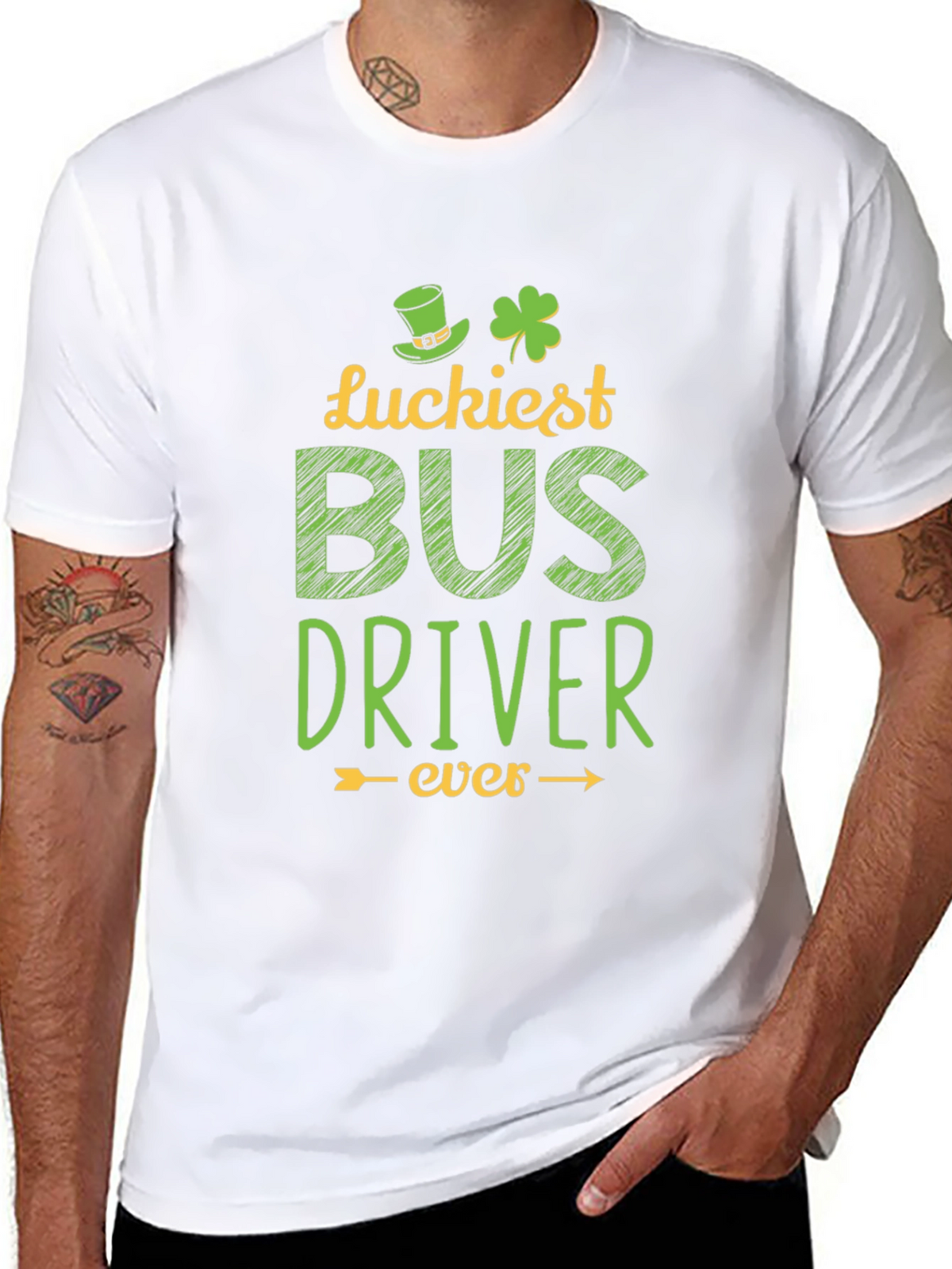 Luckiest Bus Driver Ever St. Patricks Day T-Shirt