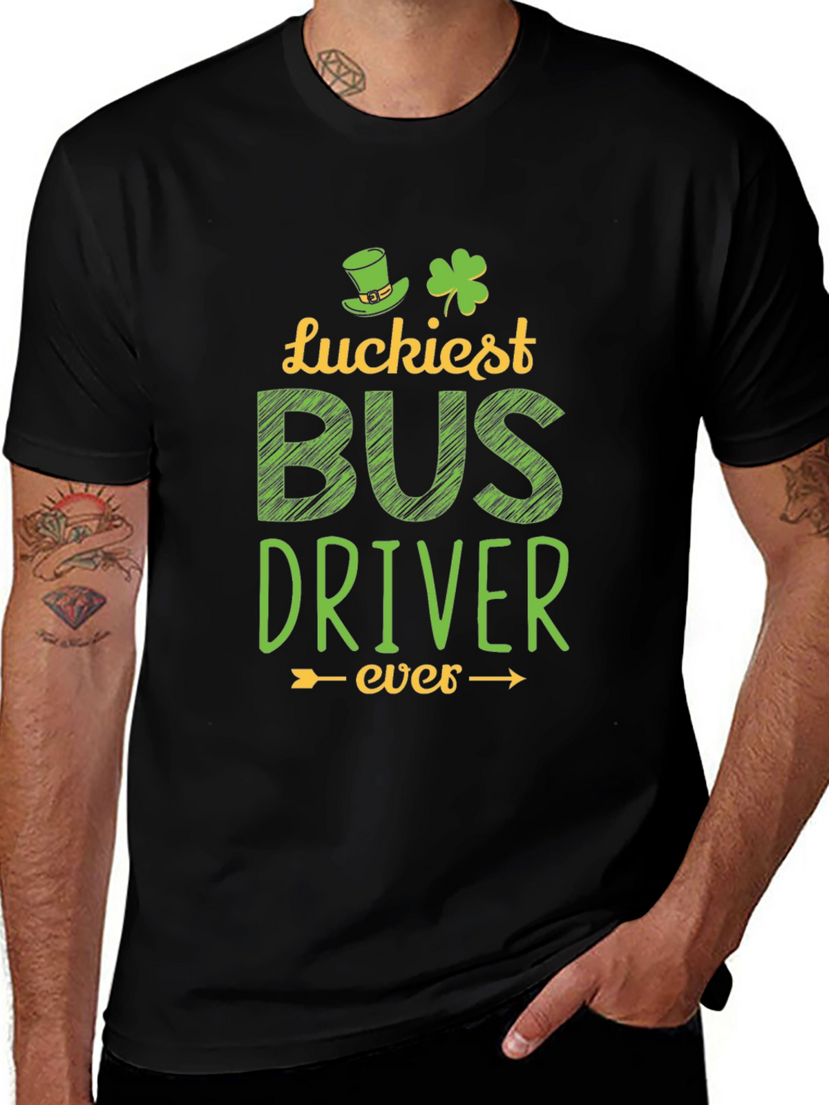 Luckiest Bus Driver Ever St. Patricks Day T-Shirt