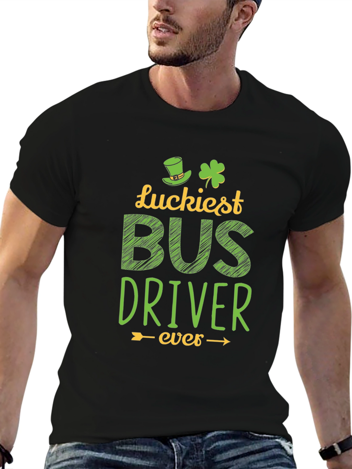 Luckiest Bus Driver Ever St. Patricks Day T-Shirt