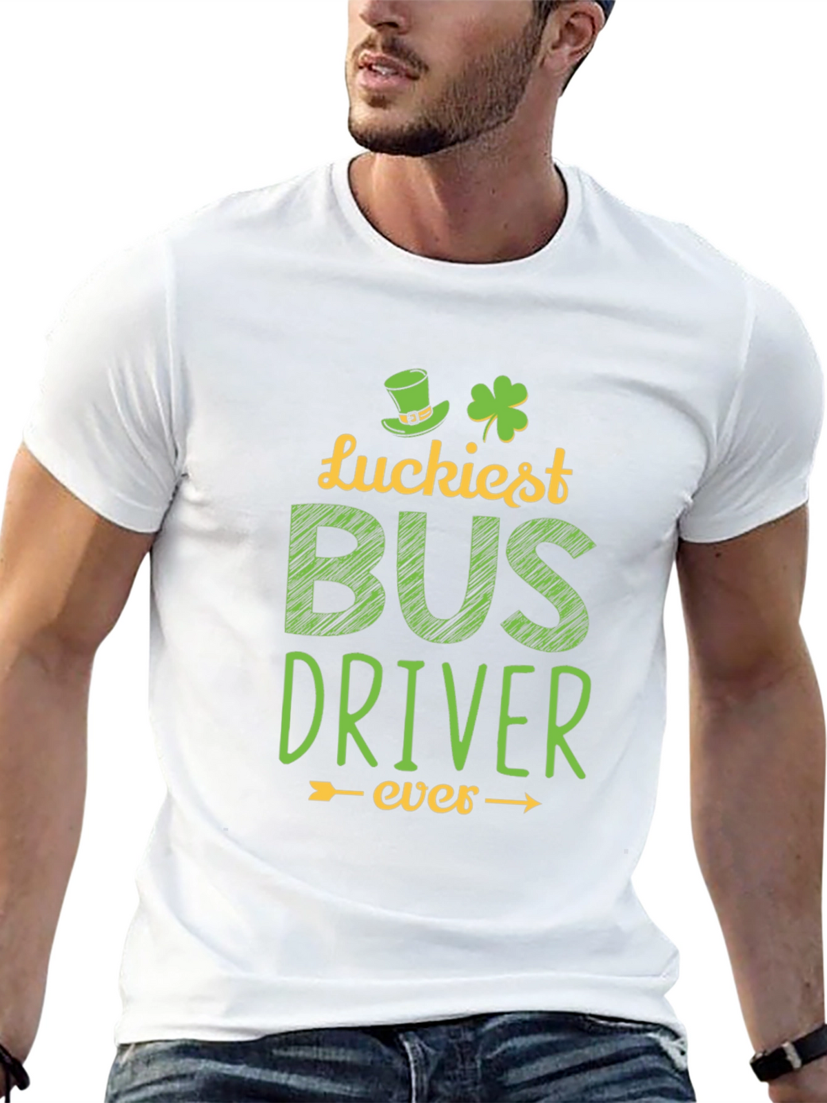 Luckiest Bus Driver Ever St. Patricks Day T-Shirt