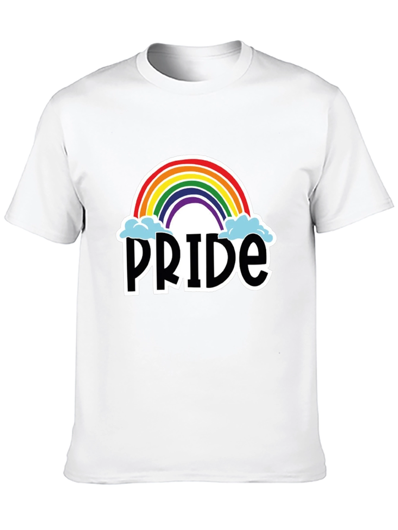 Pride Rainbow Graphic T-Shirt - Black