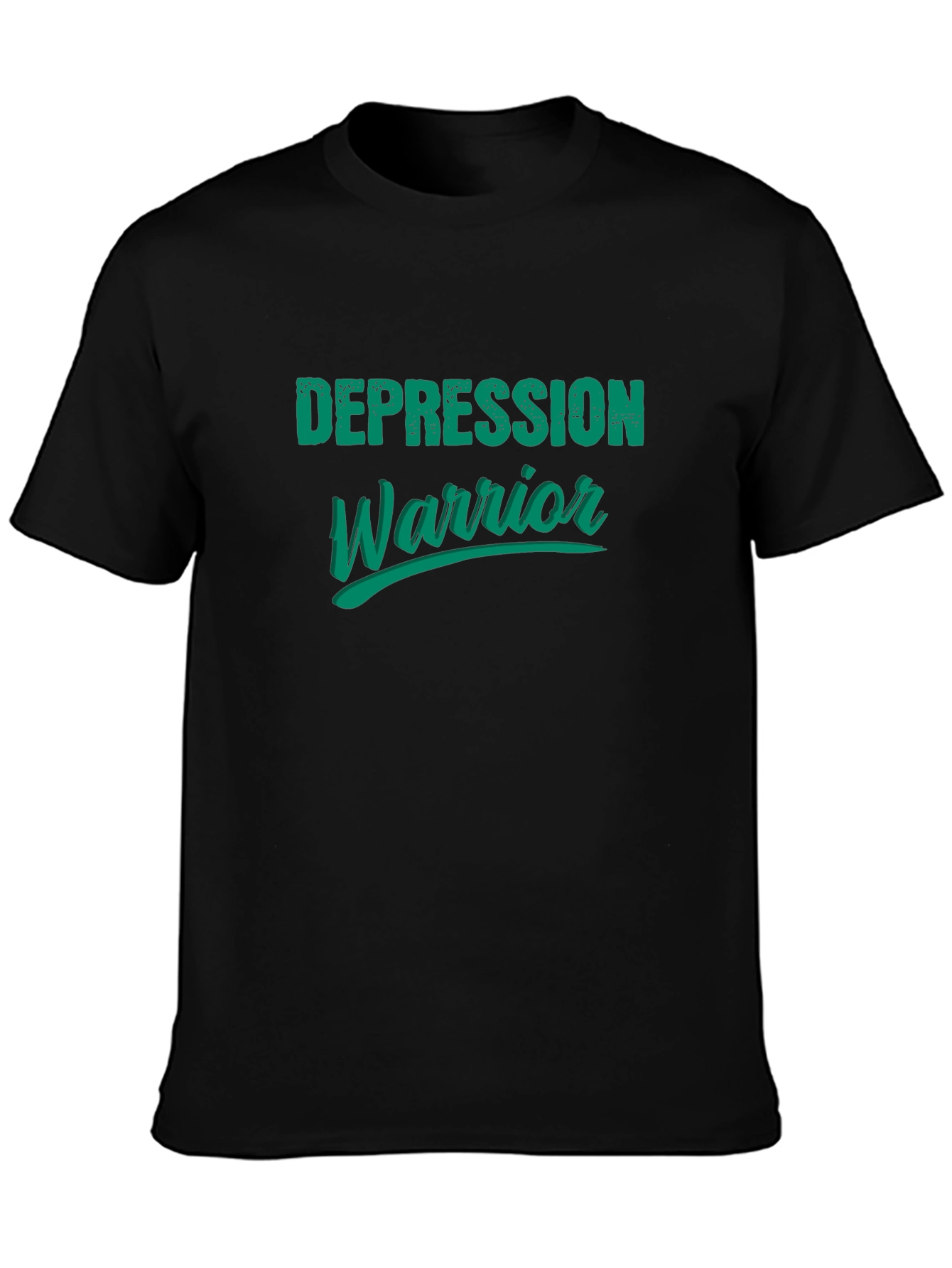 Depression Warrior Graphic Tee - Black