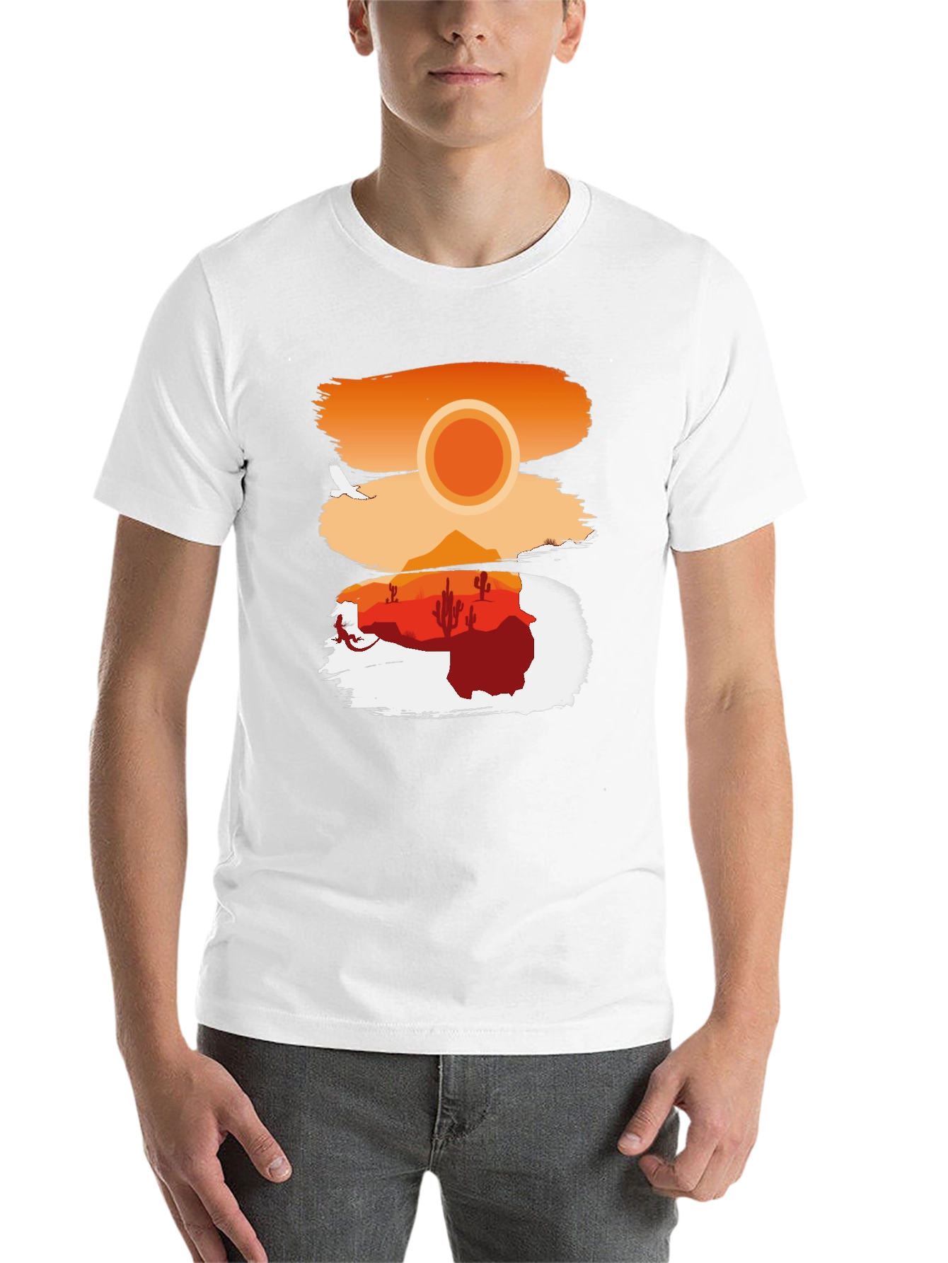 Desert Sunset Graphic T-Shirt