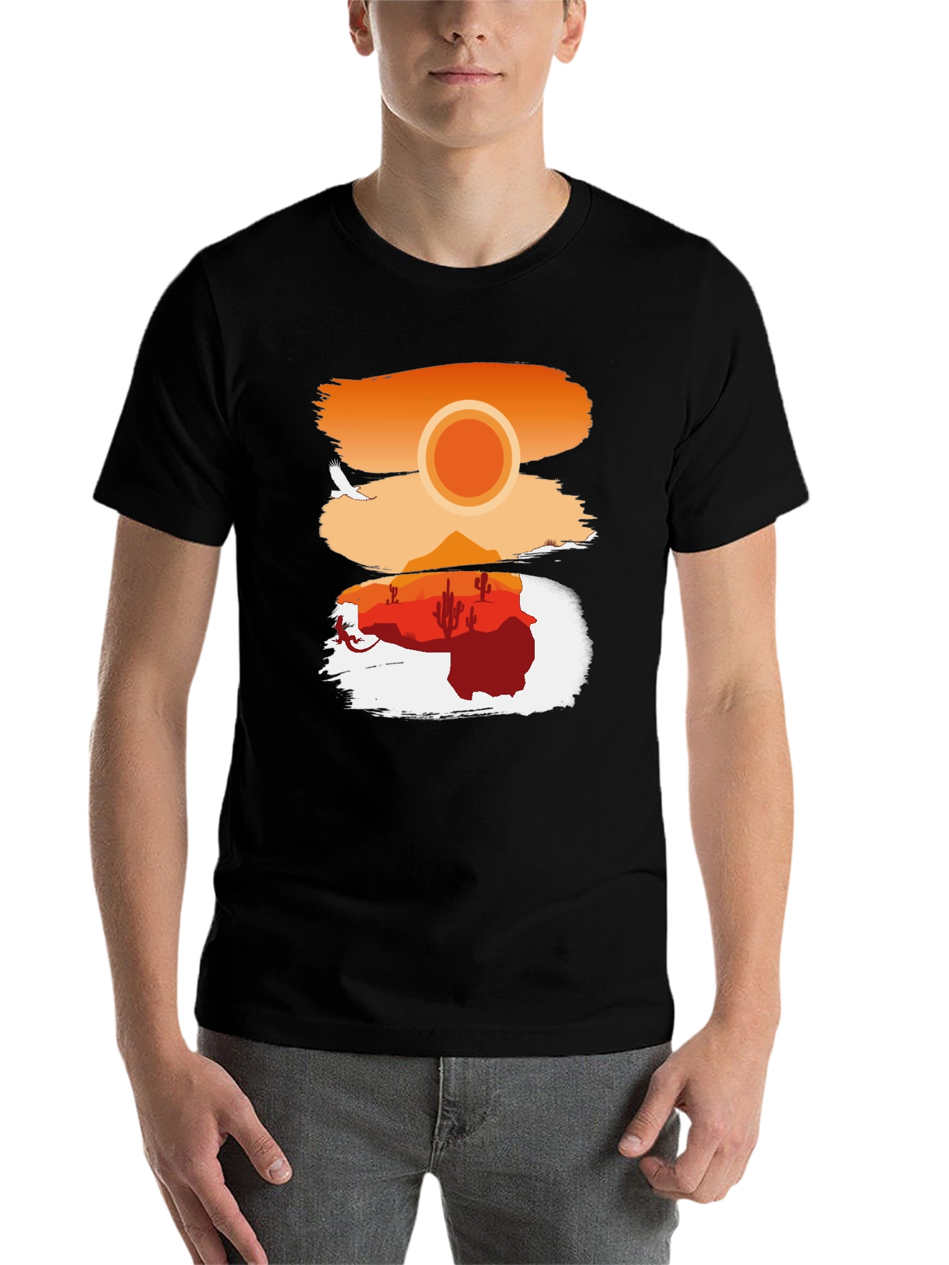 Desert Sunset Graphic T-Shirt