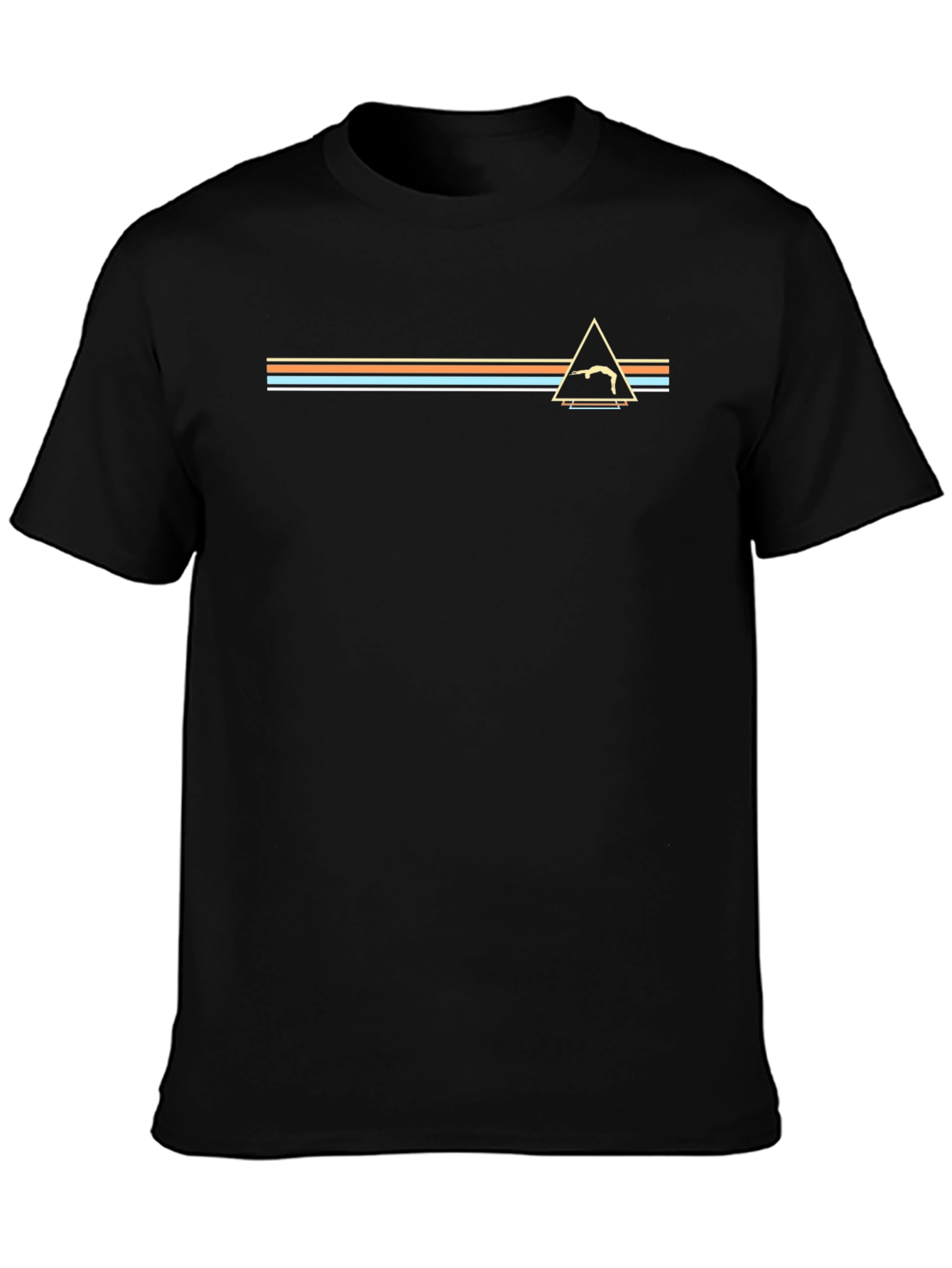 Retro Gymnast Triangle T-Shirt