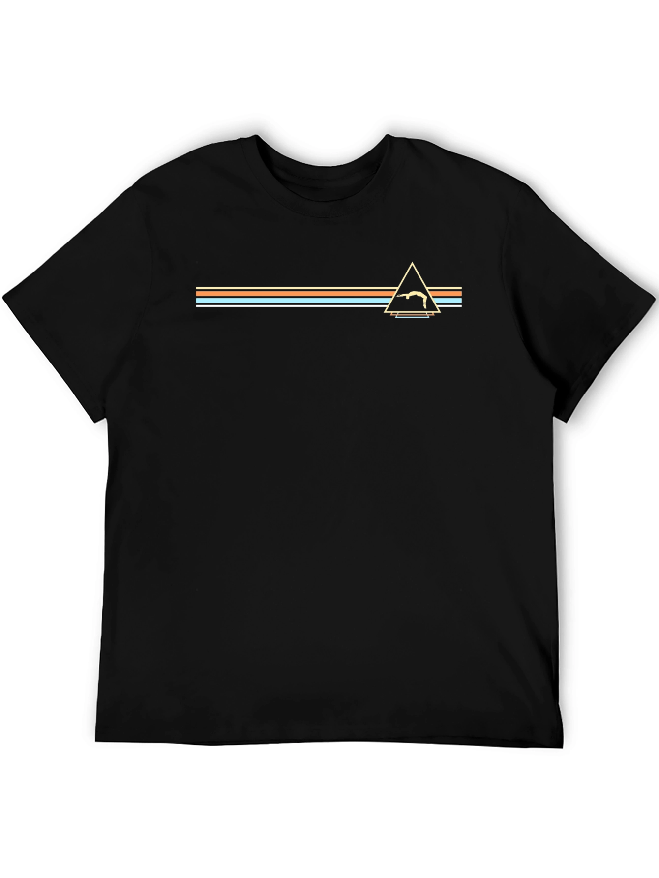 Retro Gymnast Triangle T-Shirt