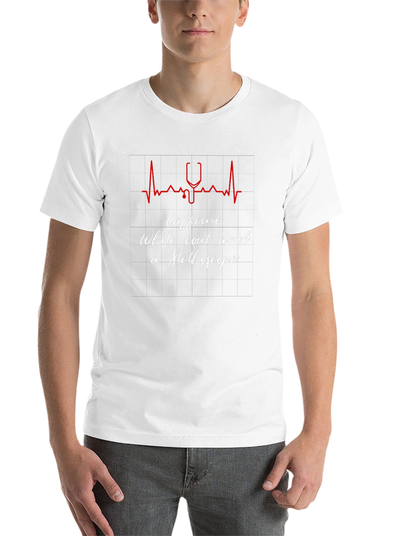 Caffeine Stethoscope Graphic Tee
