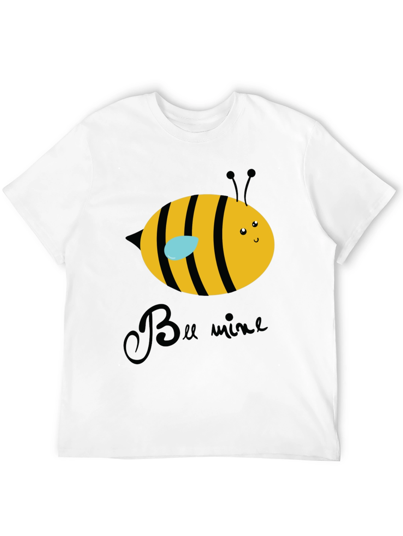 Bee Mine Graphic T-Shirt - Black Crew Neck