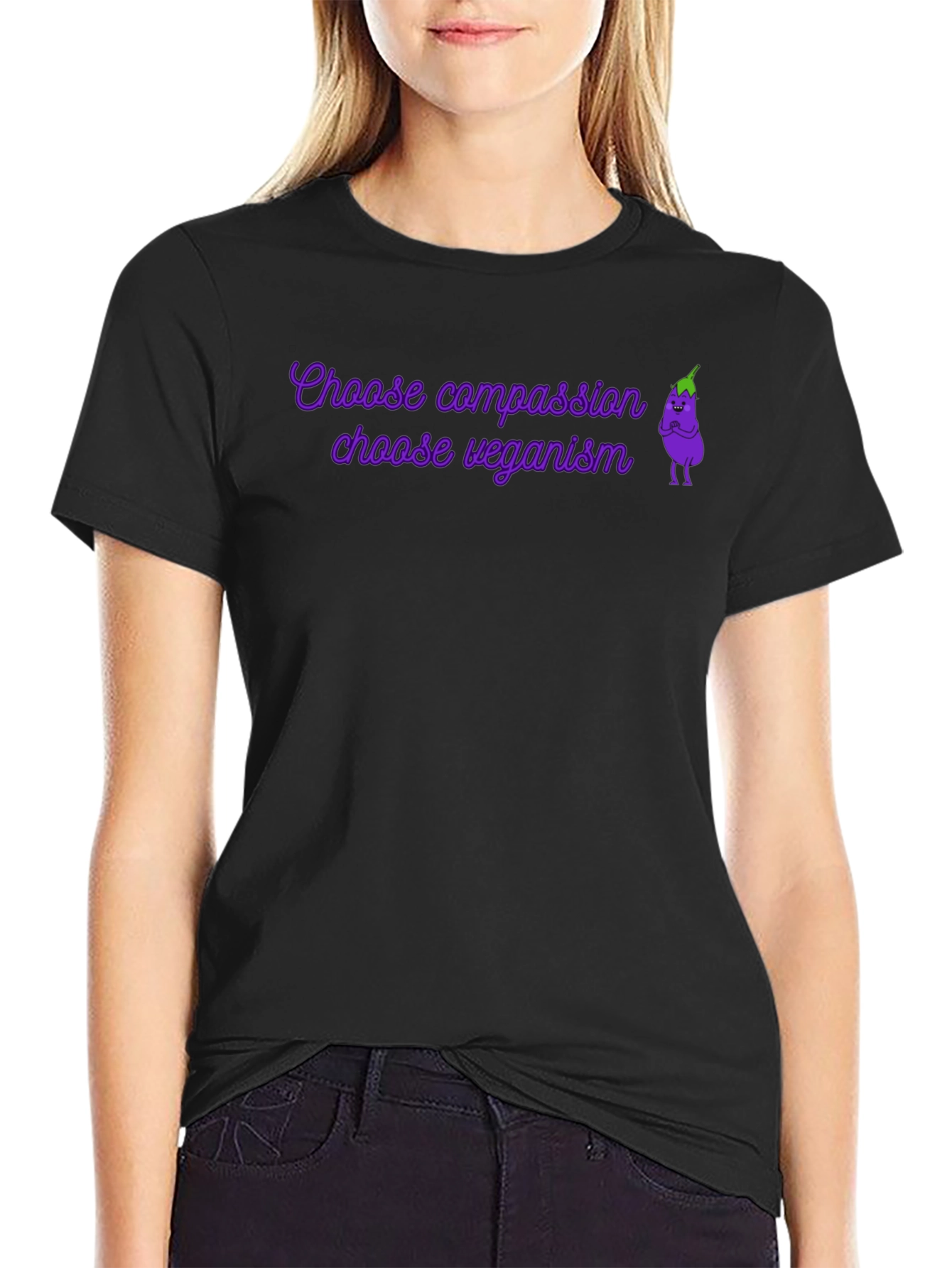 Vegan T-Shirt: Choose Compassion Choose Veganism