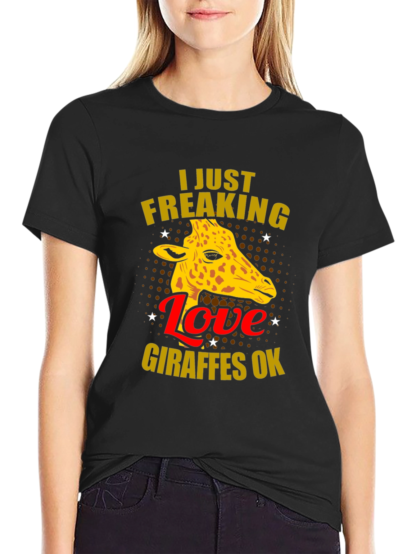 I Love Giraffes OK T-Shirt