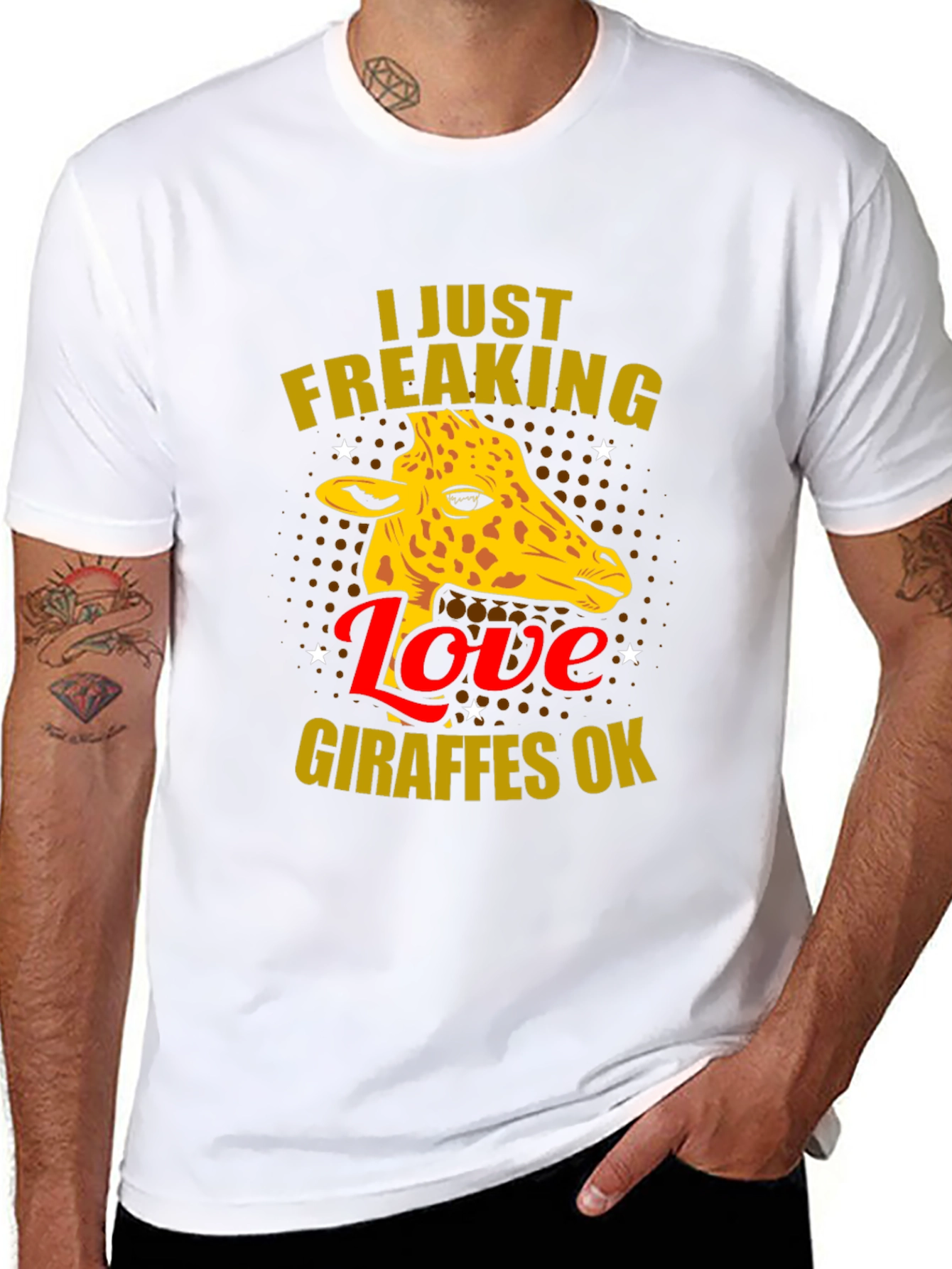 I Love Giraffes OK T-Shirt