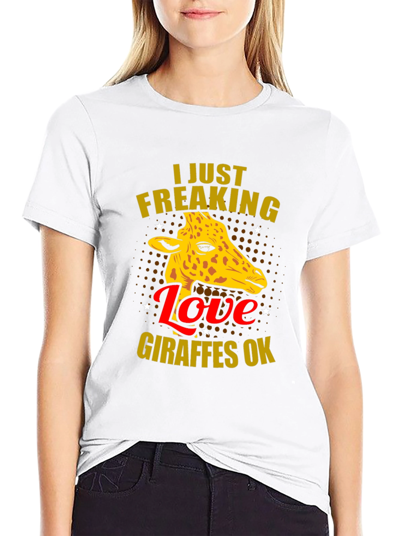 I Love Giraffes OK T-Shirt