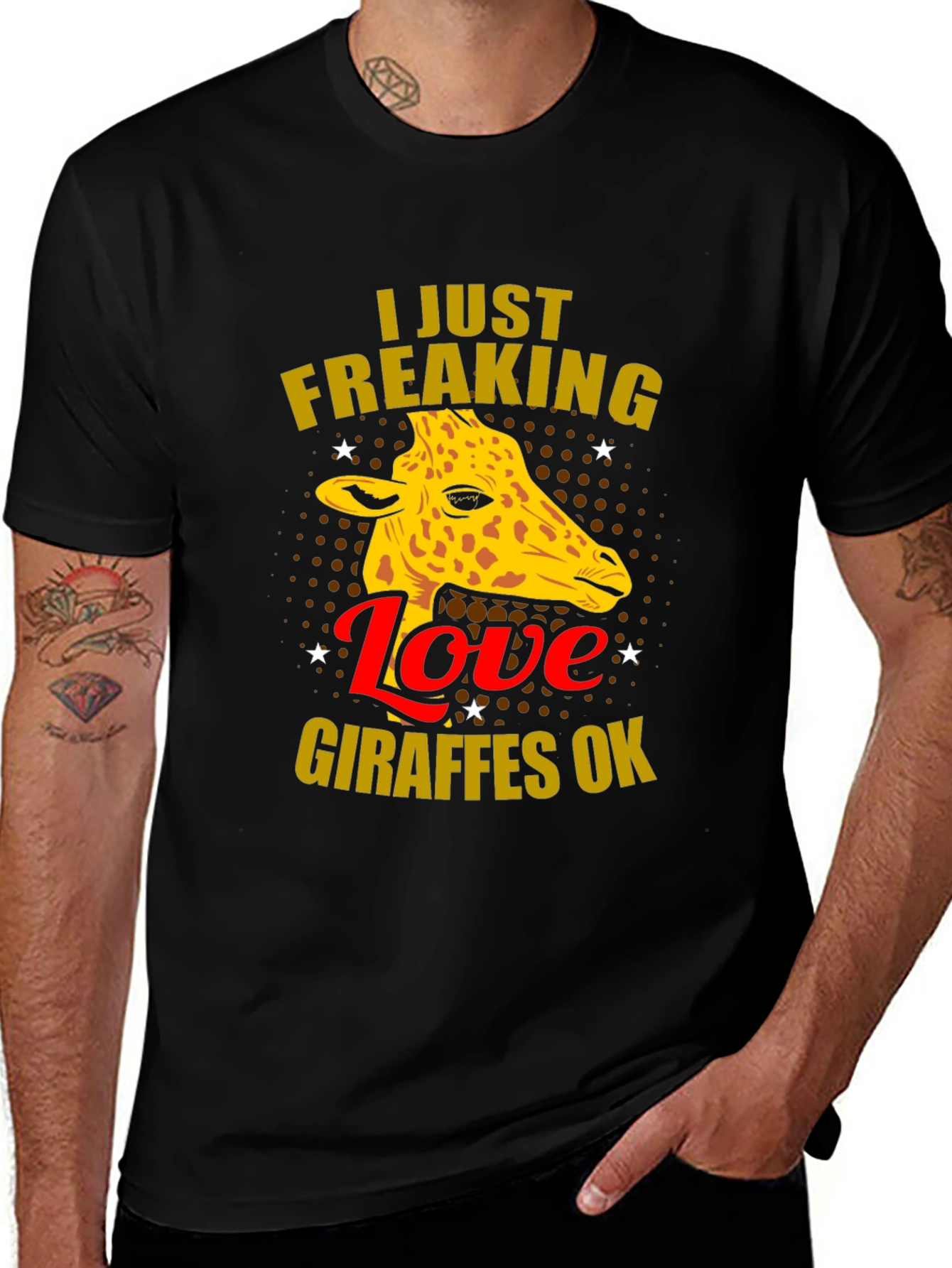 I Love Giraffes OK T-Shirt