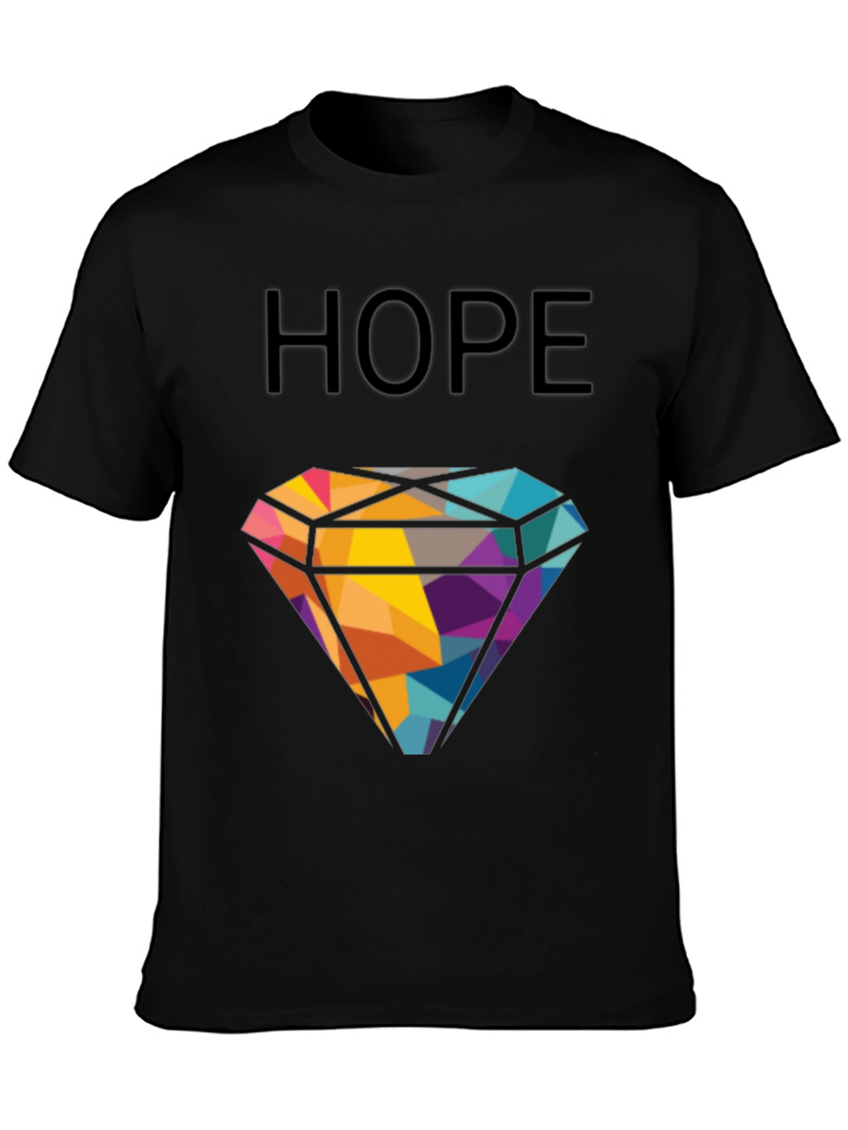 HOPE Diamond Graphic T-Shirt - Modern Geometric Design