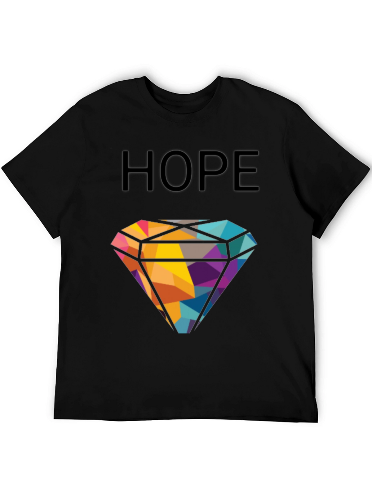 HOPE Diamond Graphic T-Shirt - Modern Geometric Design