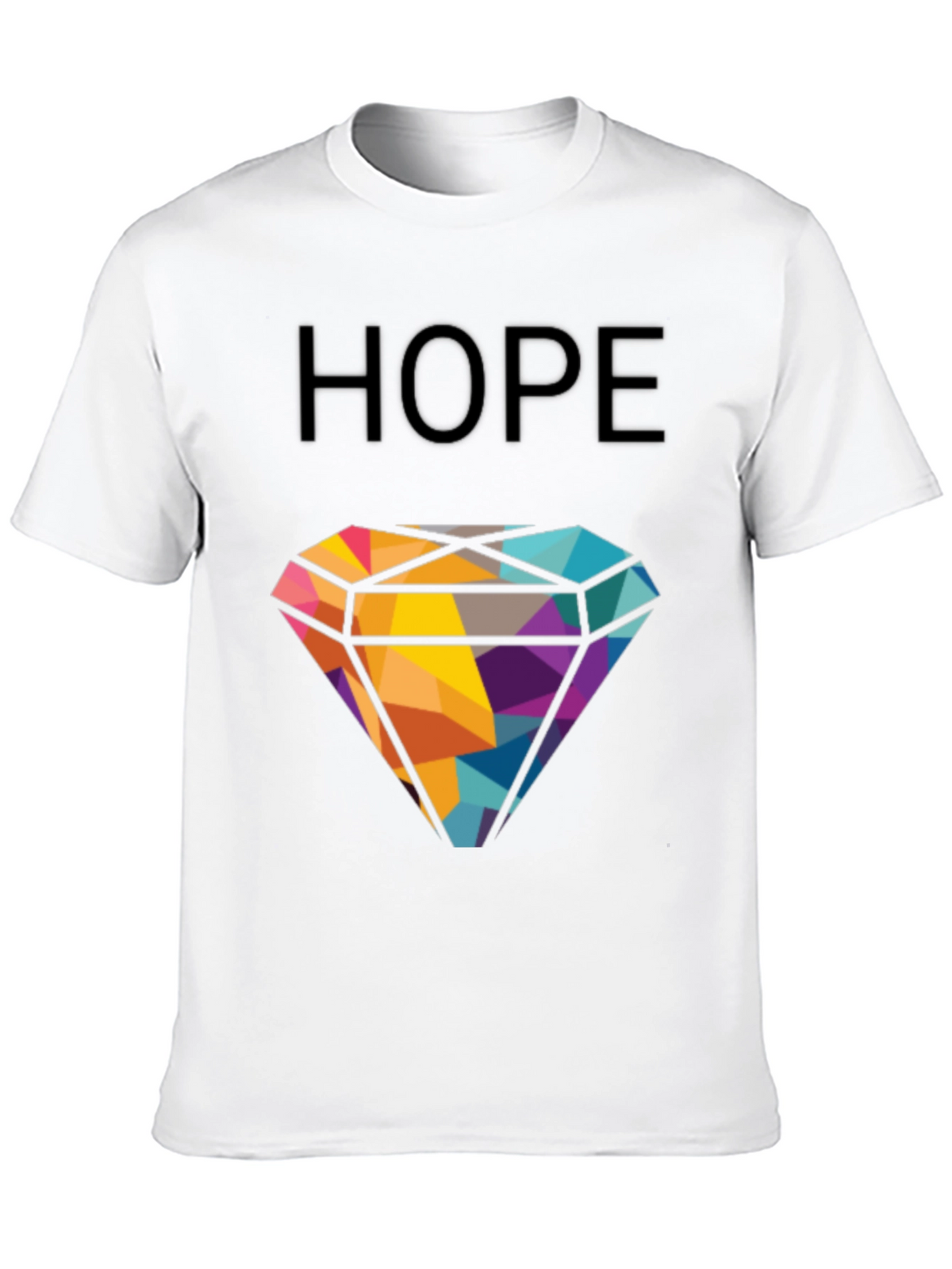 HOPE Diamond Graphic T-Shirt - Modern Geometric Design