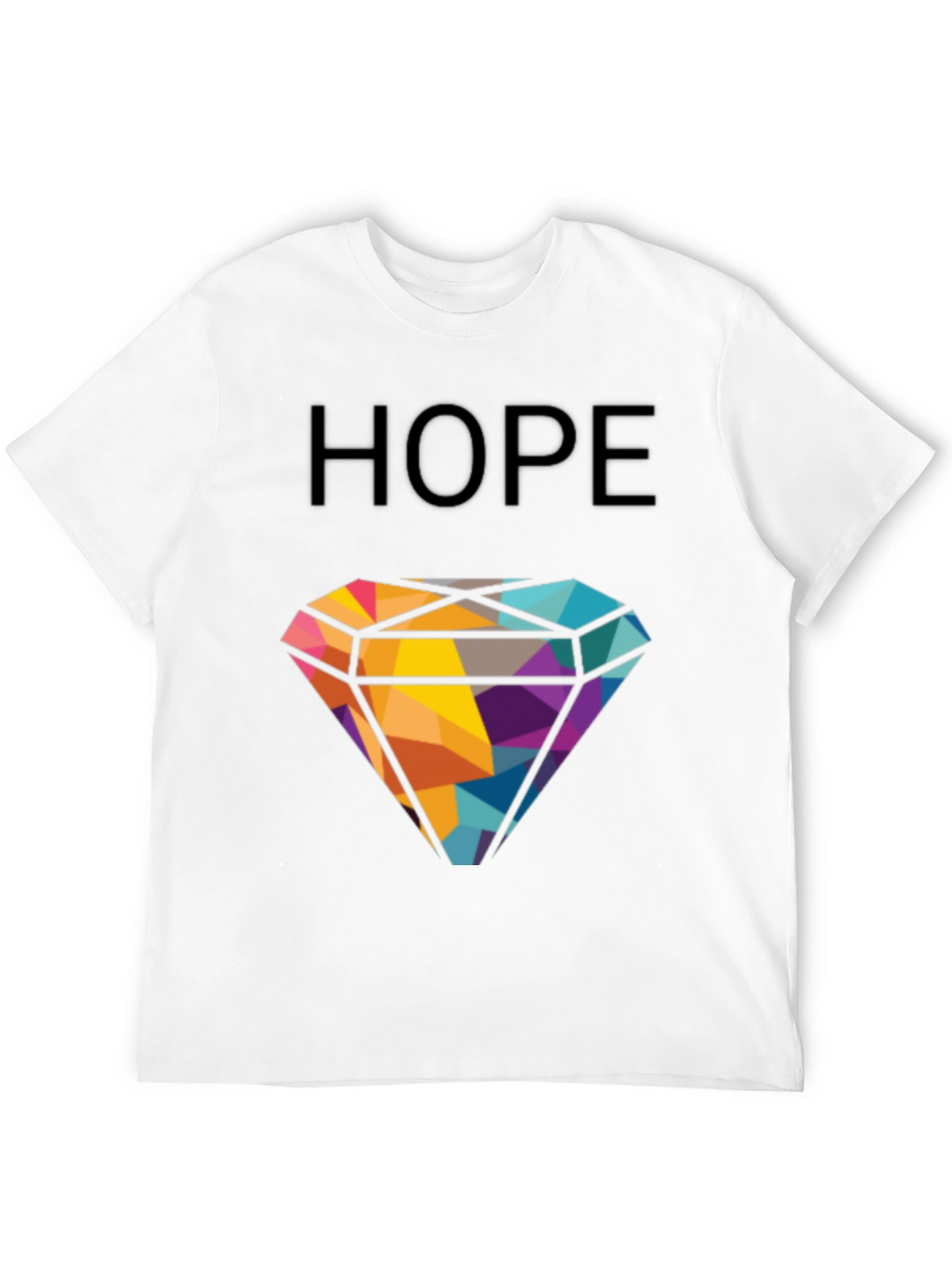 HOPE Diamond Graphic T-Shirt - Modern Geometric Design