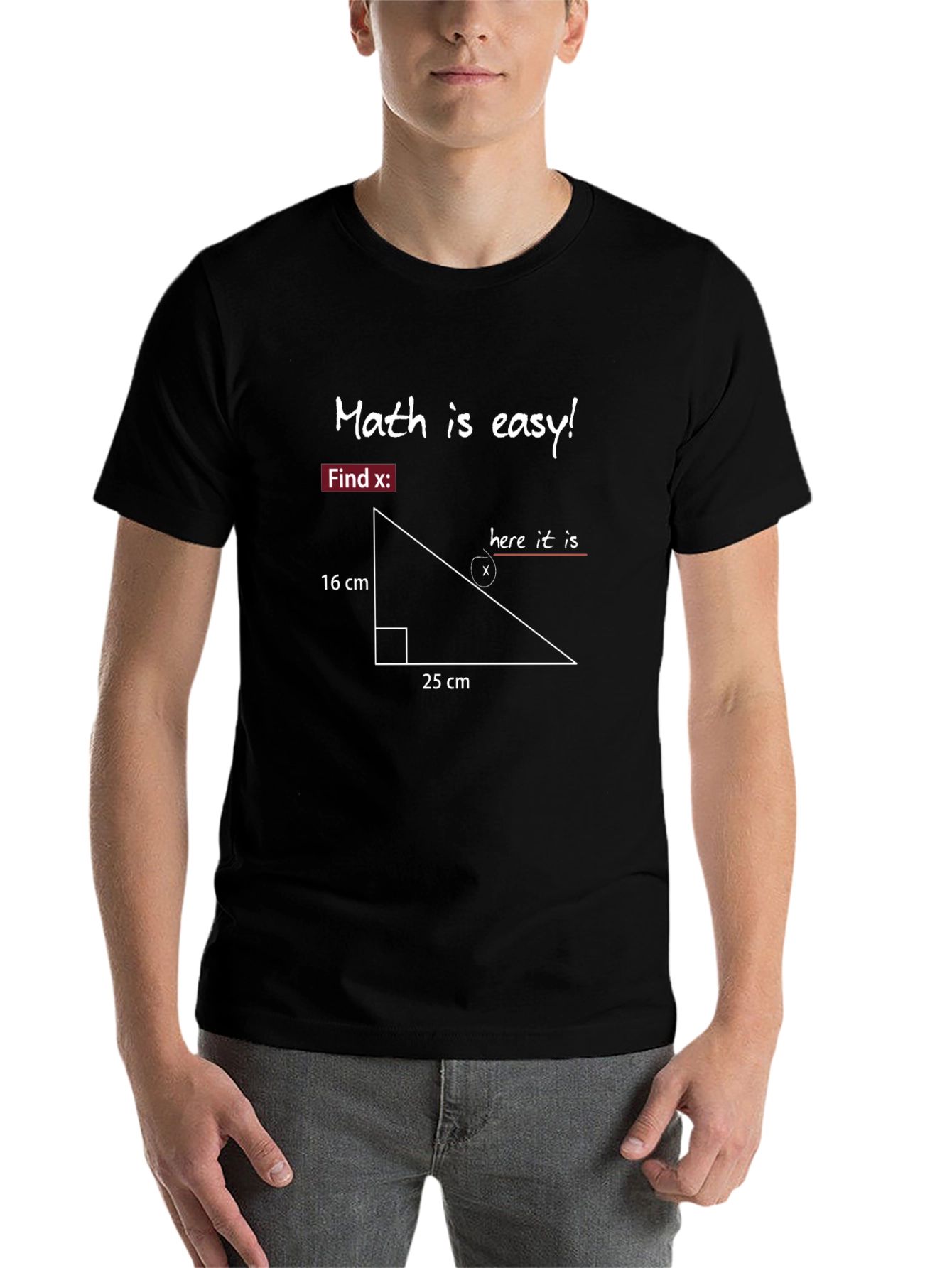 Math is Easy! T-Shirt - Find X Equation