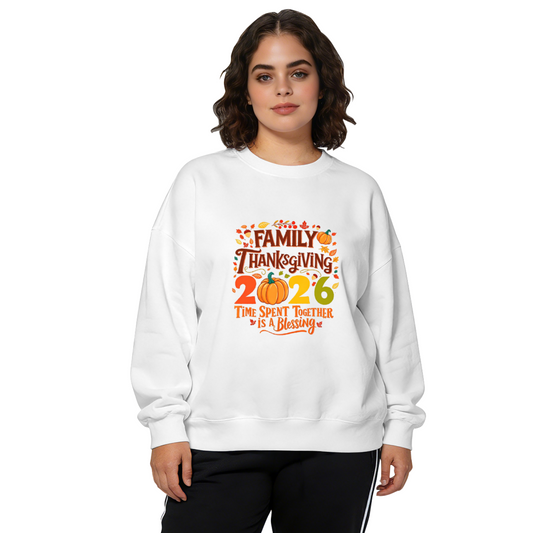 Family Thanksgiving 2026 Fall Holiday Crewneck Sweatshirt