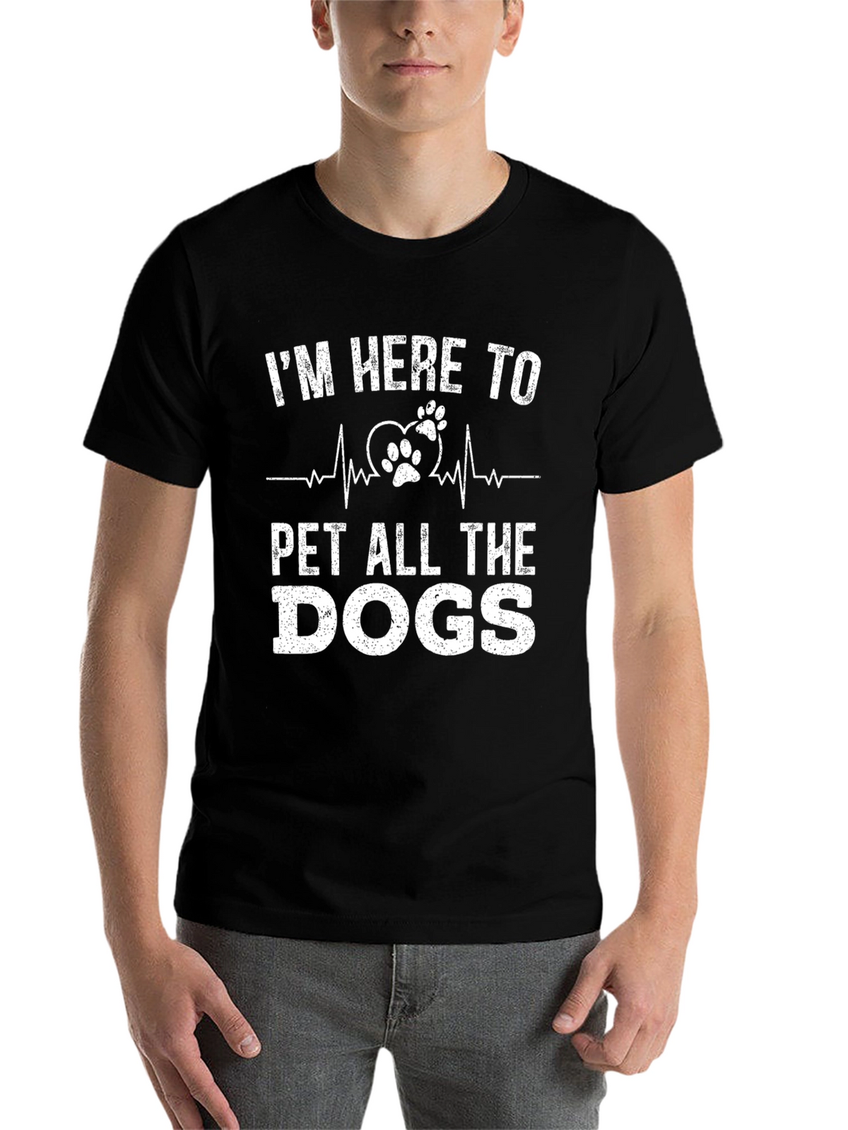 Im Here To Pet All The Dogs Graphic T-Shirt