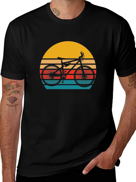 Retro Sunset Bike Graphic Tee