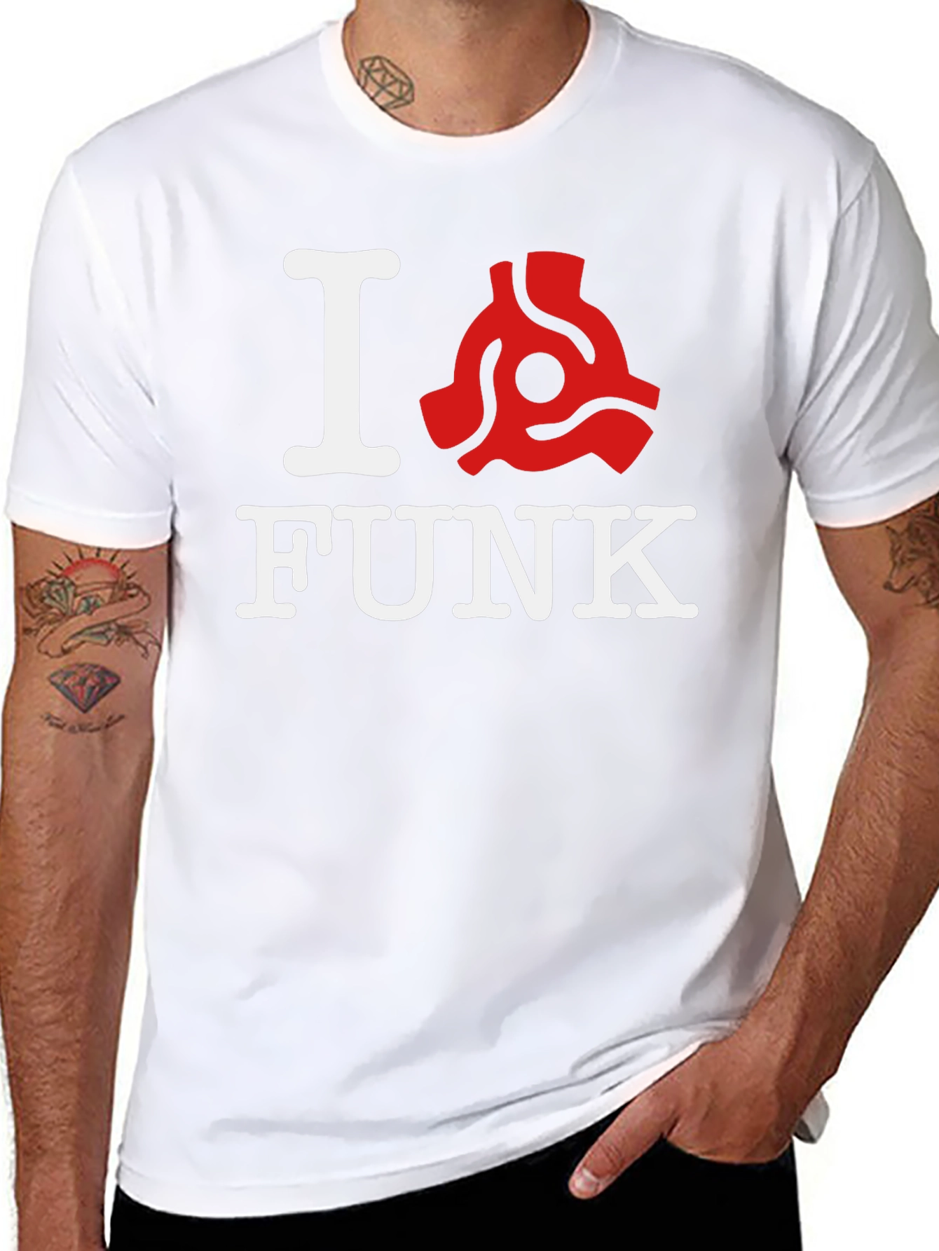 I <Record Adapter> Funk Graphic T-Shirt