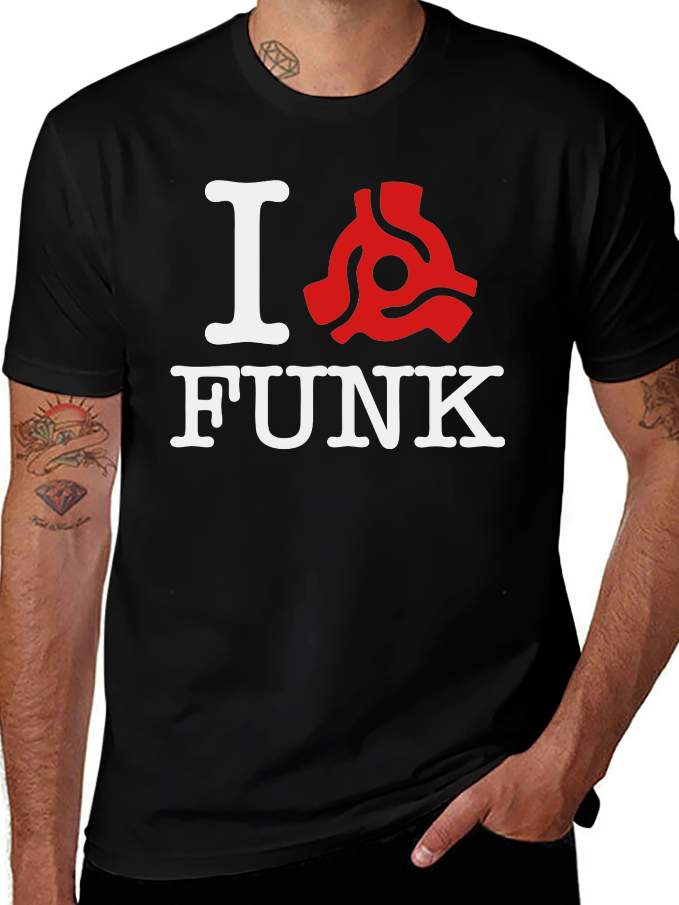 I <Record Adapter> Funk Graphic T-Shirt