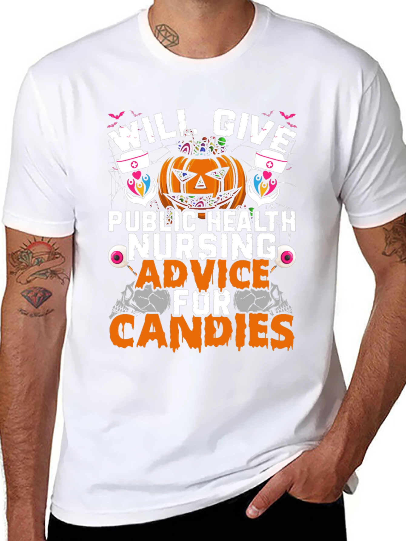 Halloween Public Health Nurse T-Shirt