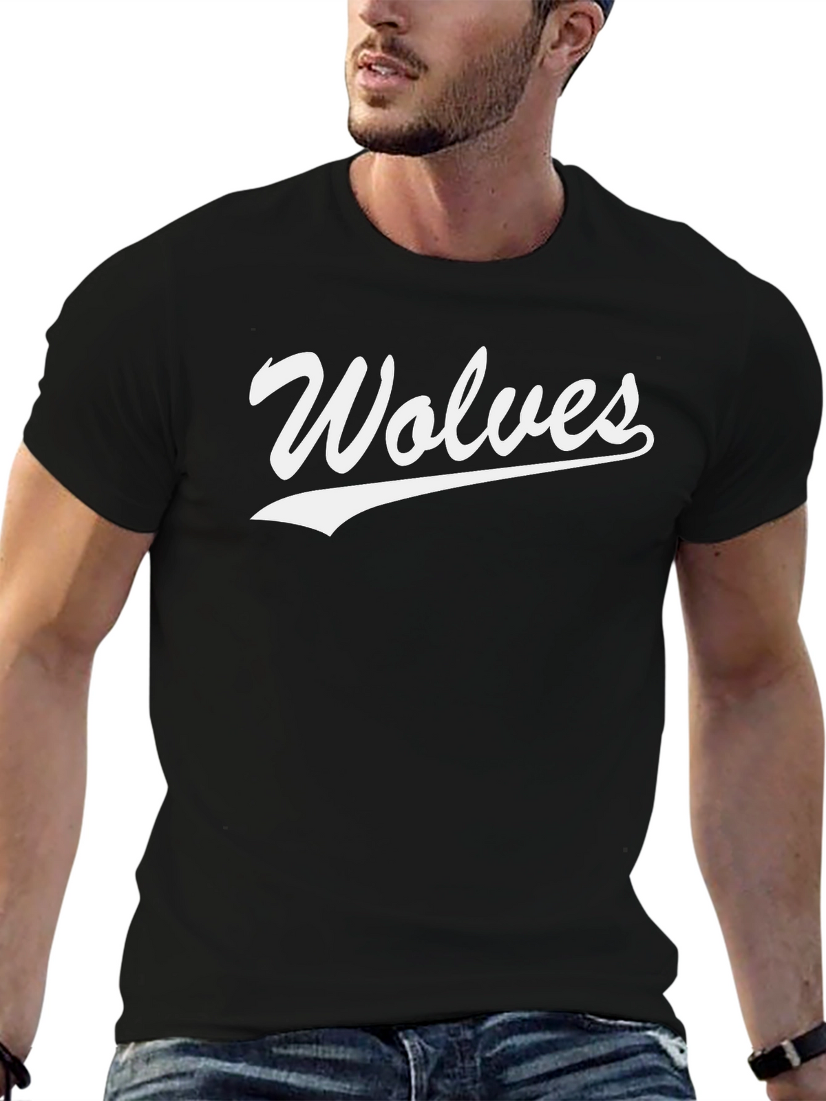Wolves Graphic T-Shirt - Classic Black Tee