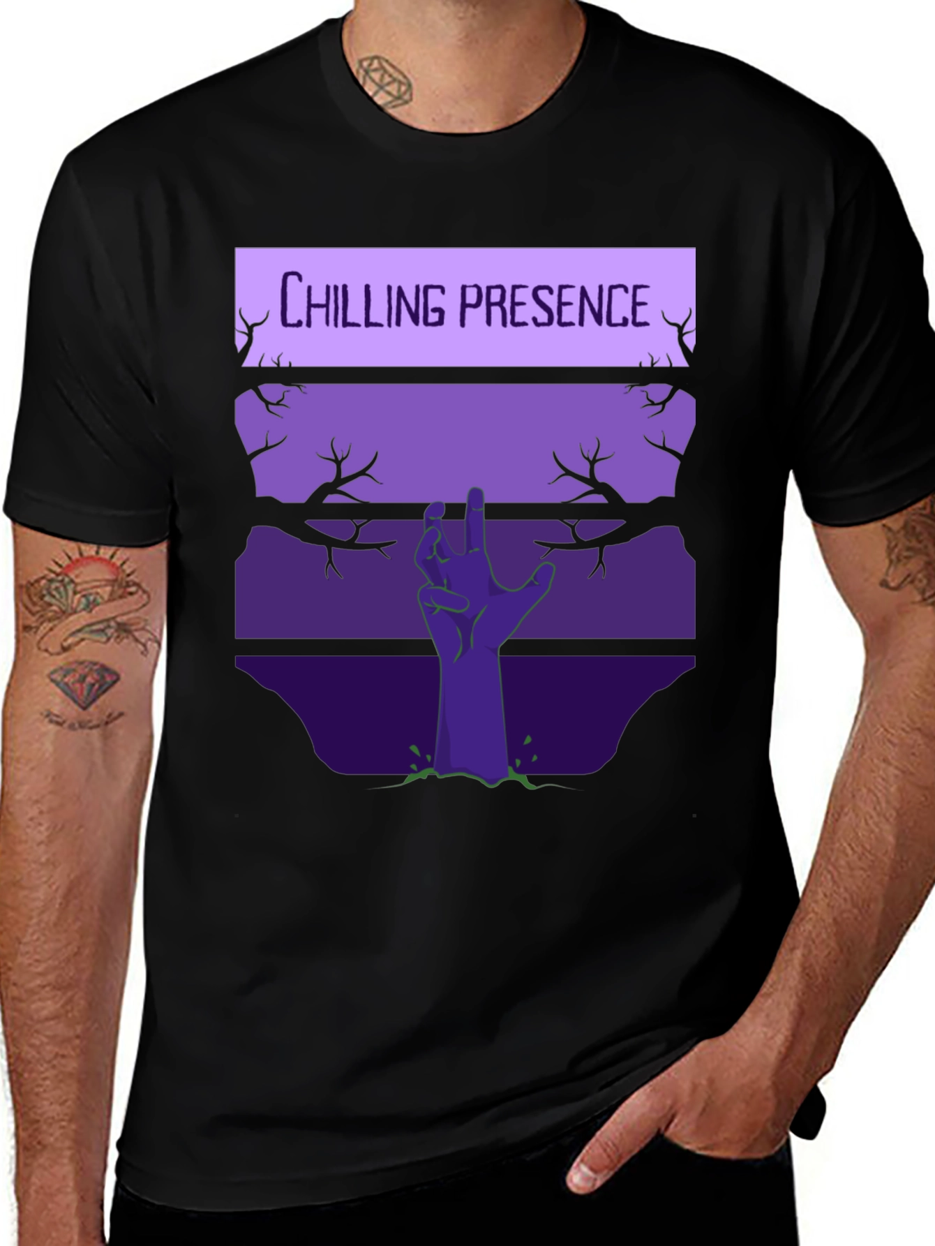 Chilling Presence Graphic T-Shirt