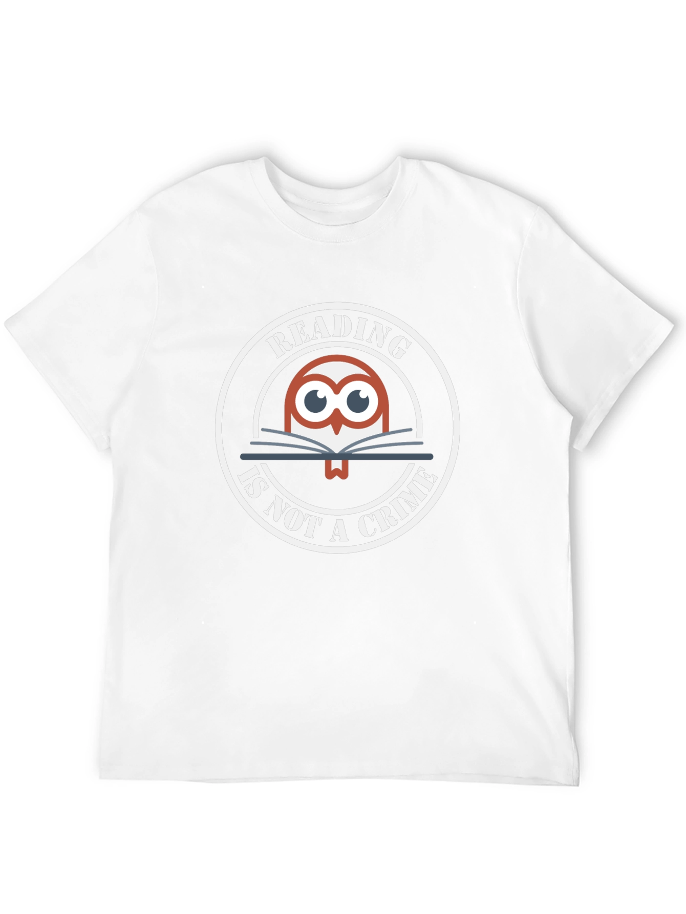 Reading Is Not A Crime Owl Graphic T-Shirt