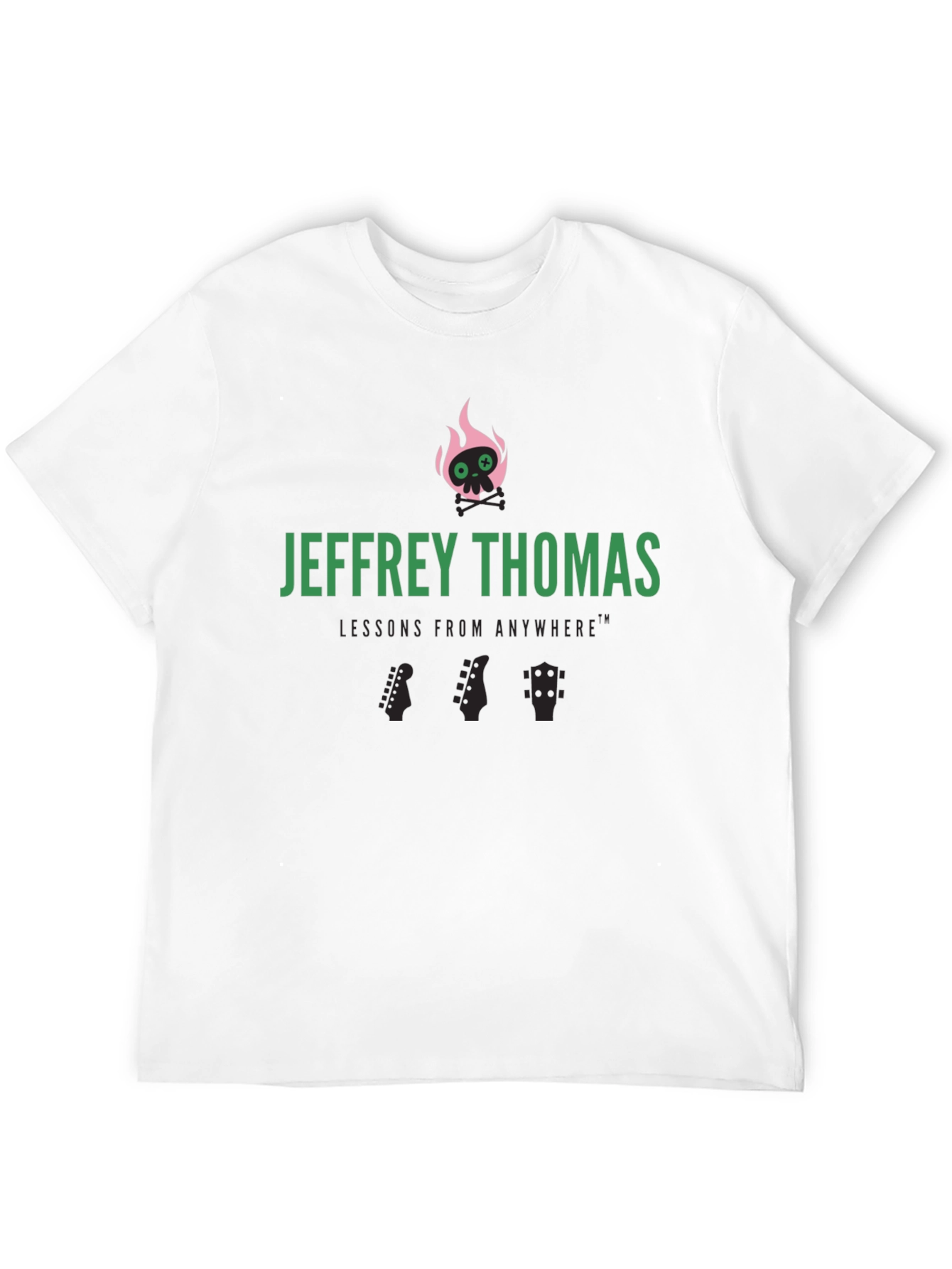 Jeffrey Thomas Skull Flames Graphic Tee