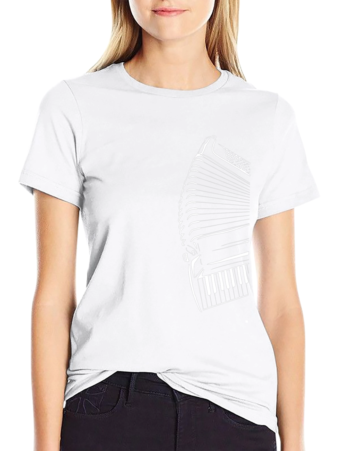 Accordion Graphic Tee - Black T-Shirt