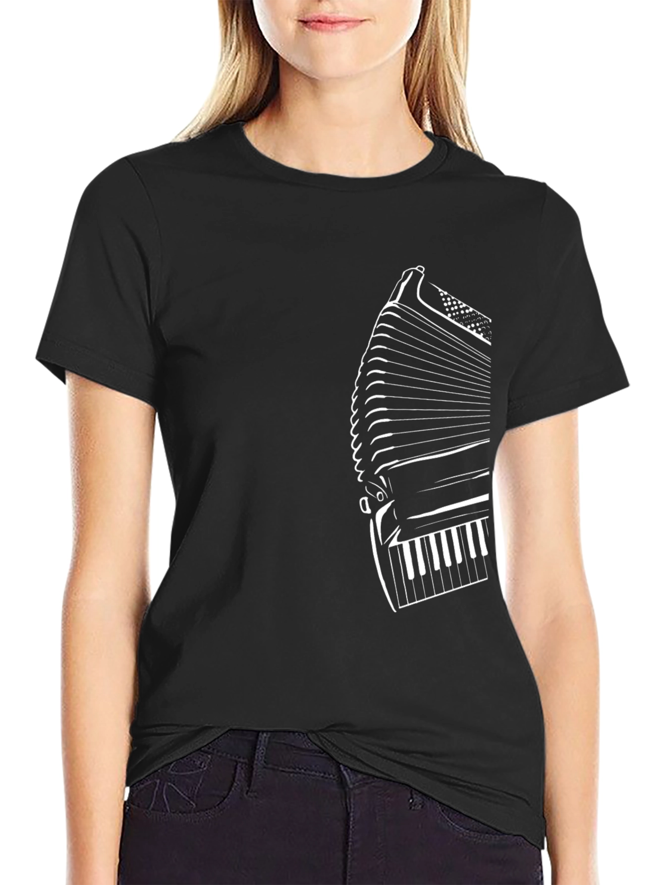 Accordion Graphic Tee - Black T-Shirt