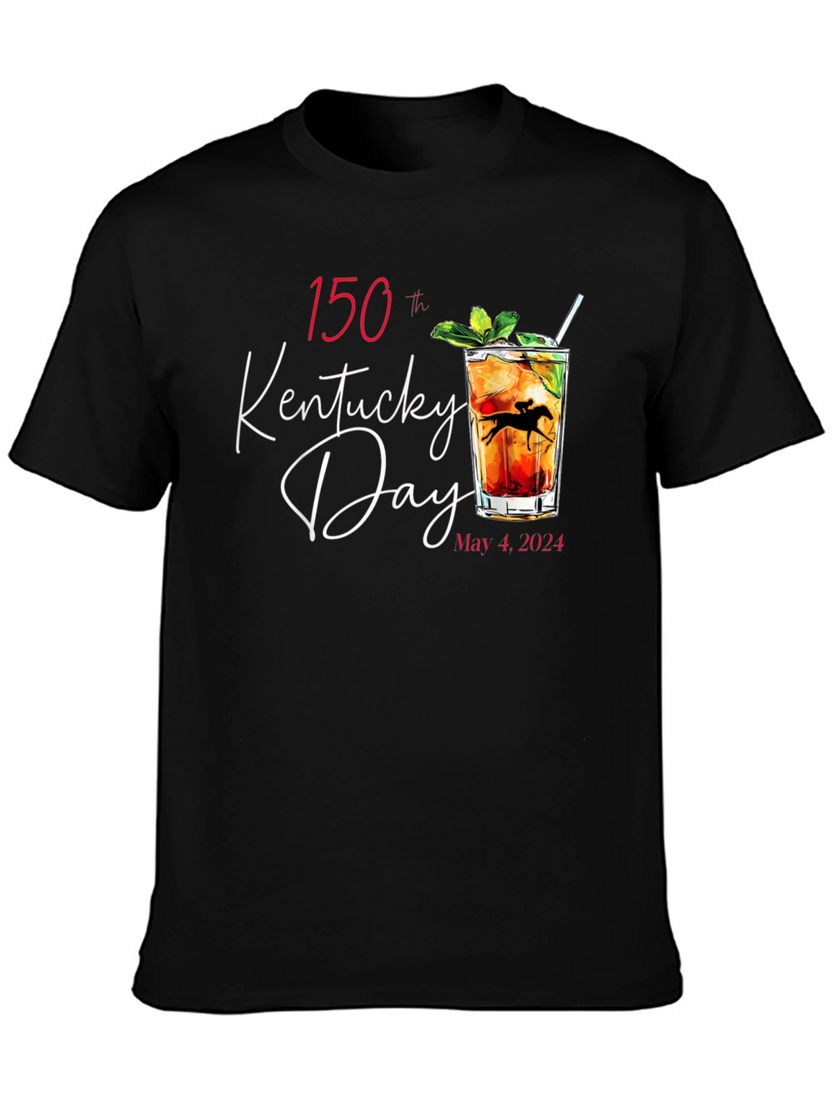 Kentucky Derby 150th Anniversary Black T-Shirt