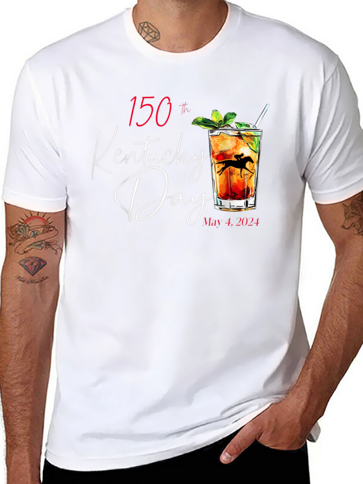 Kentucky Derby 150th Anniversary Black T-Shirt