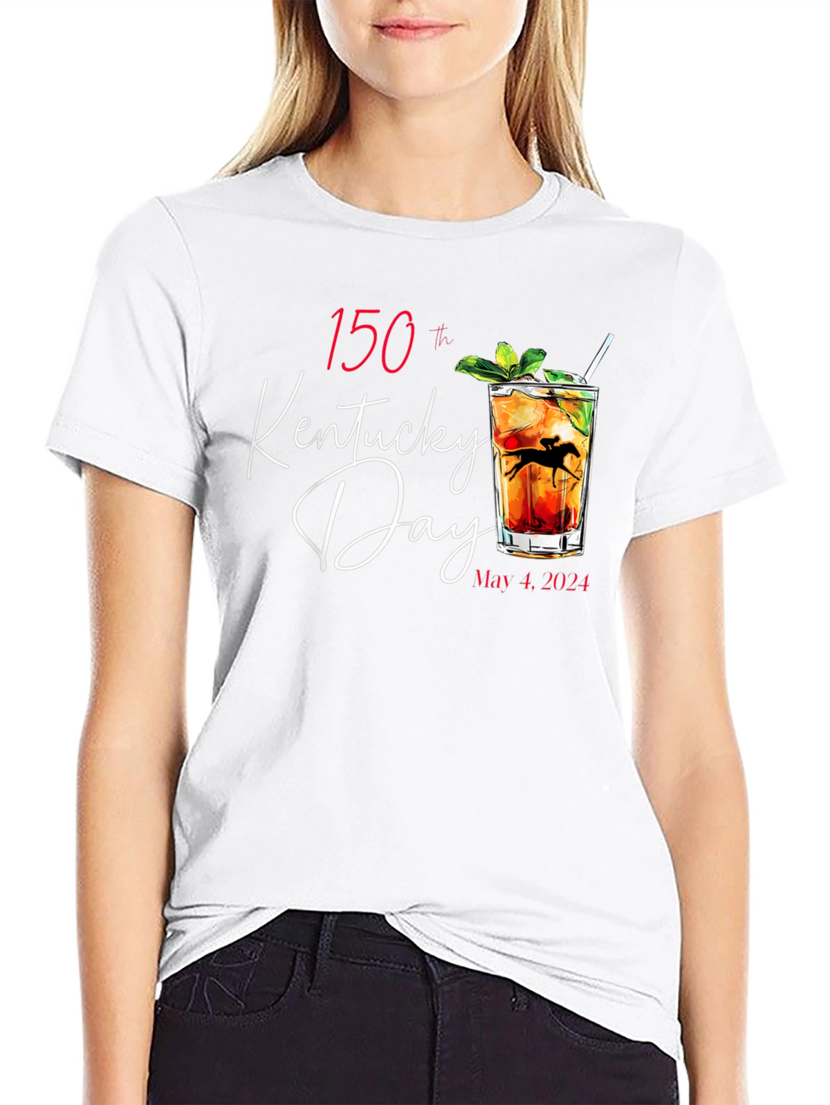 Kentucky Derby 150th Anniversary Black T-Shirt
