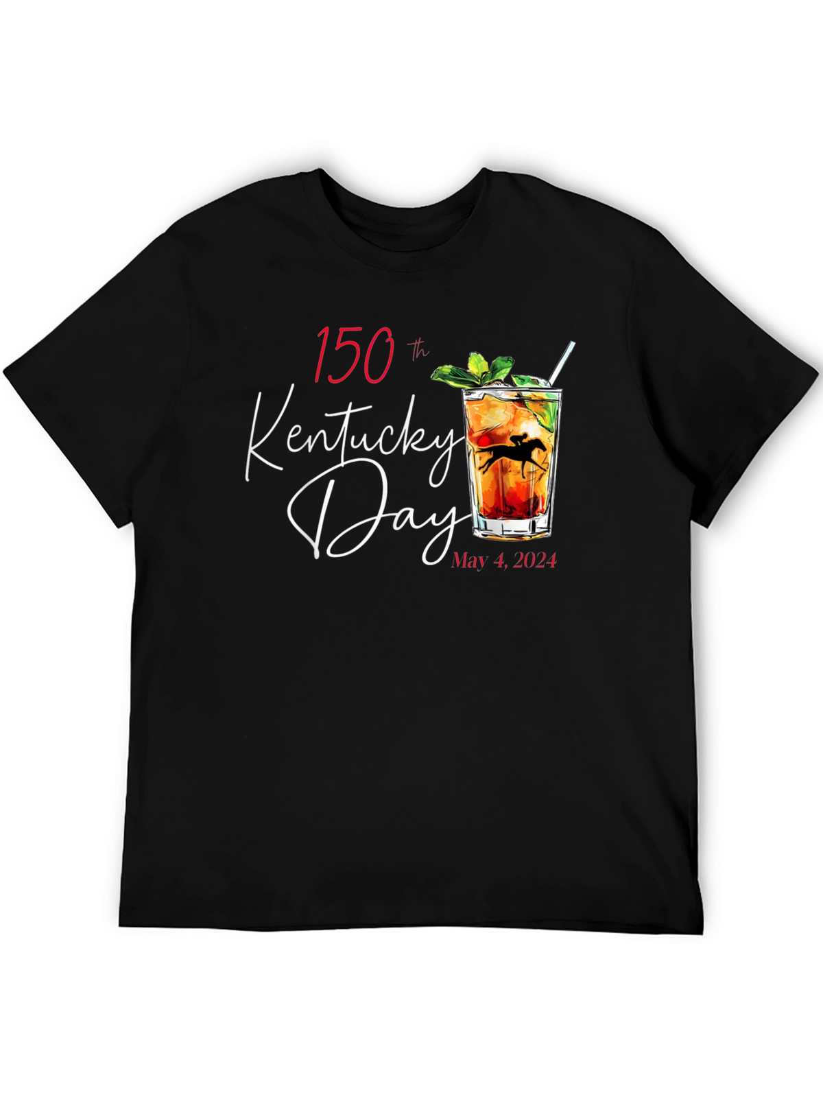 Kentucky Derby 150th Anniversary Black T-Shirt