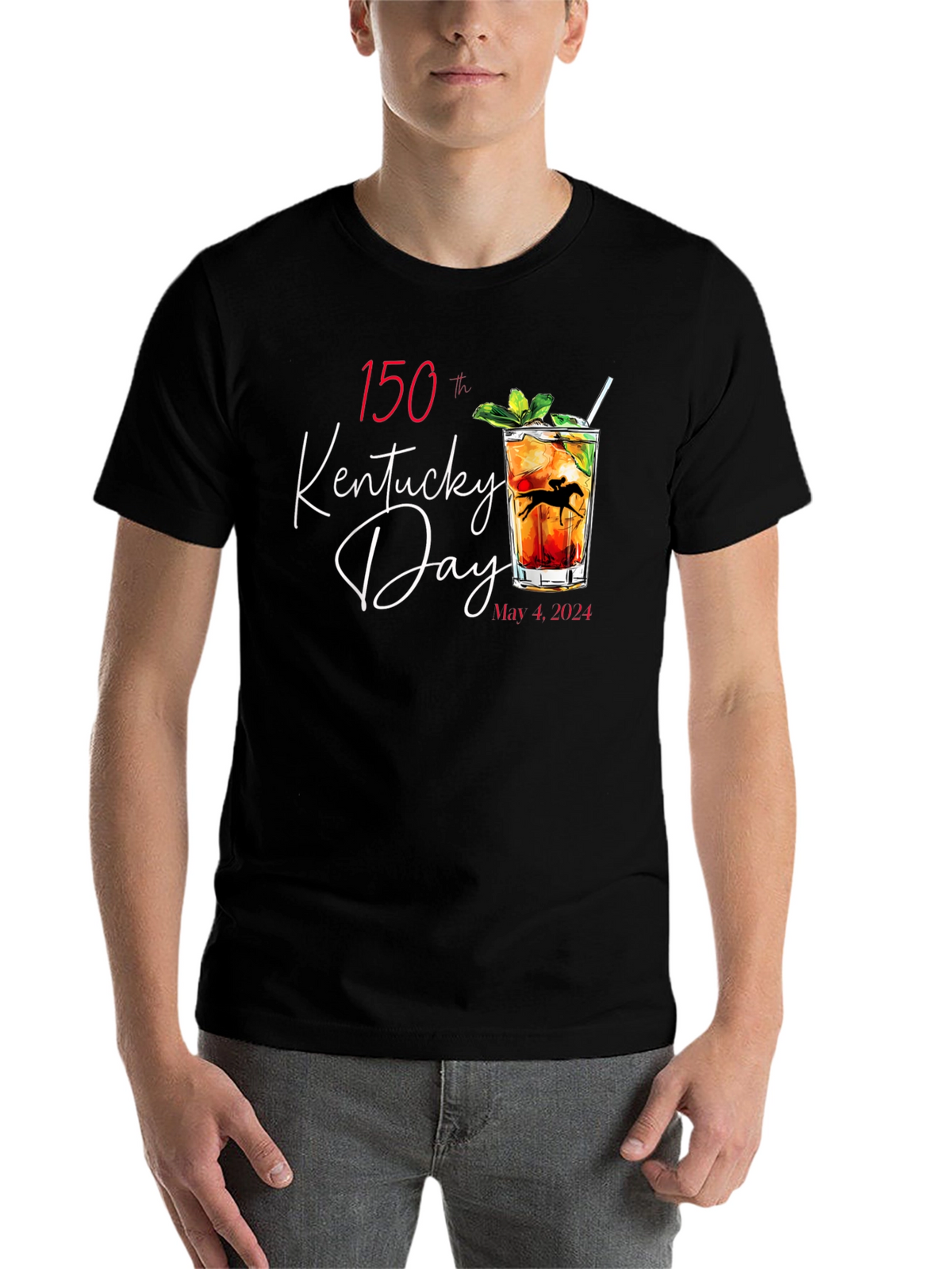 Kentucky Derby 150th Anniversary Black T-Shirt