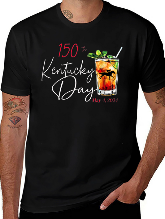 Kentucky Derby 150th Anniversary Black T-Shirt