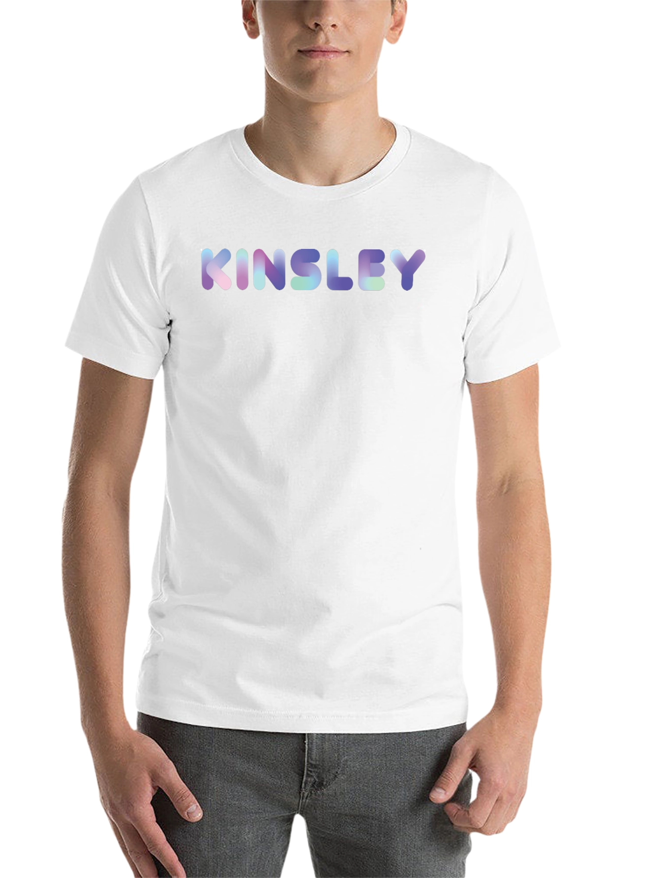 Kinsley Personalized Graphic Black T-Shirt