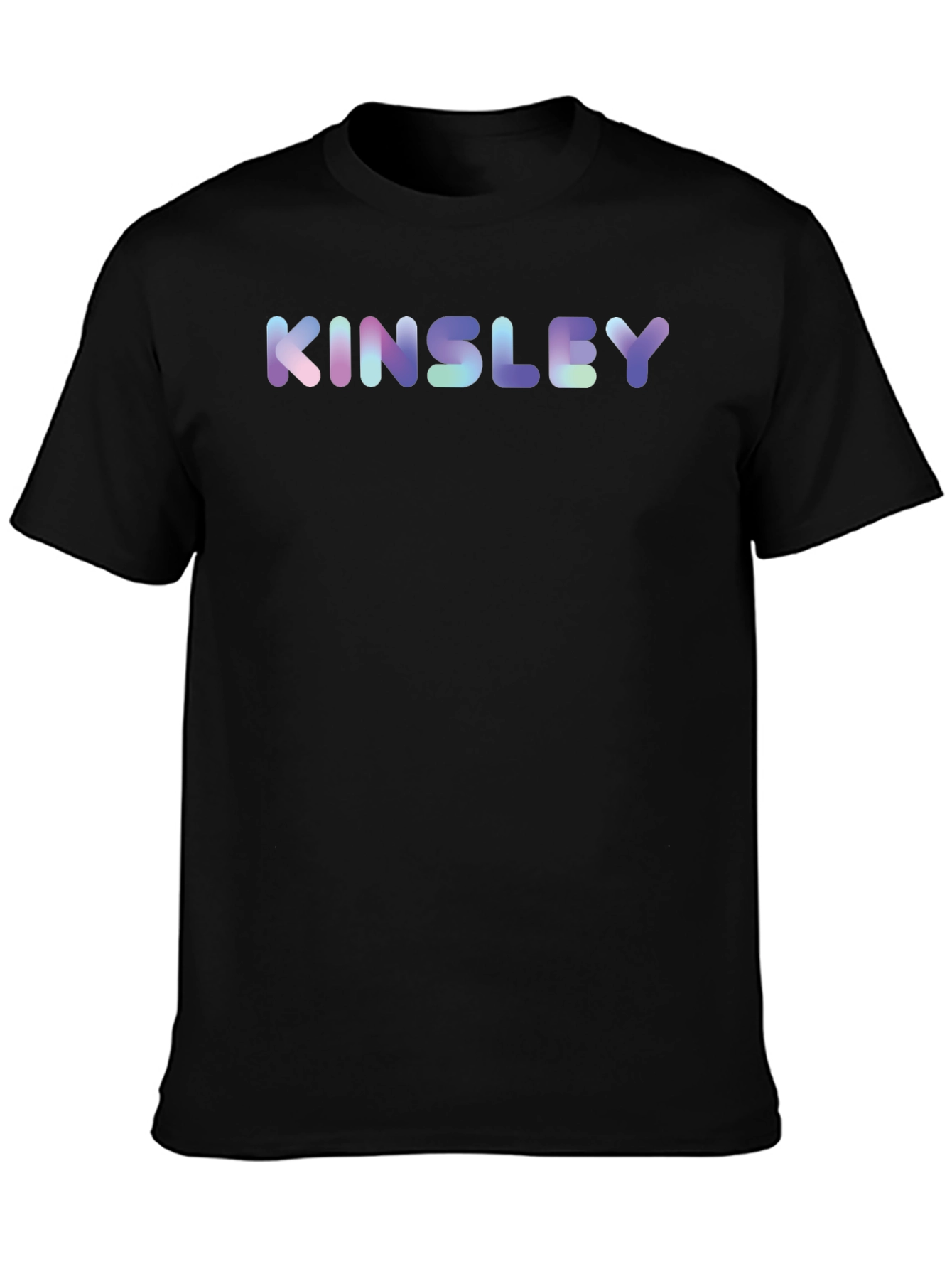 Kinsley Personalized Graphic Black T-Shirt