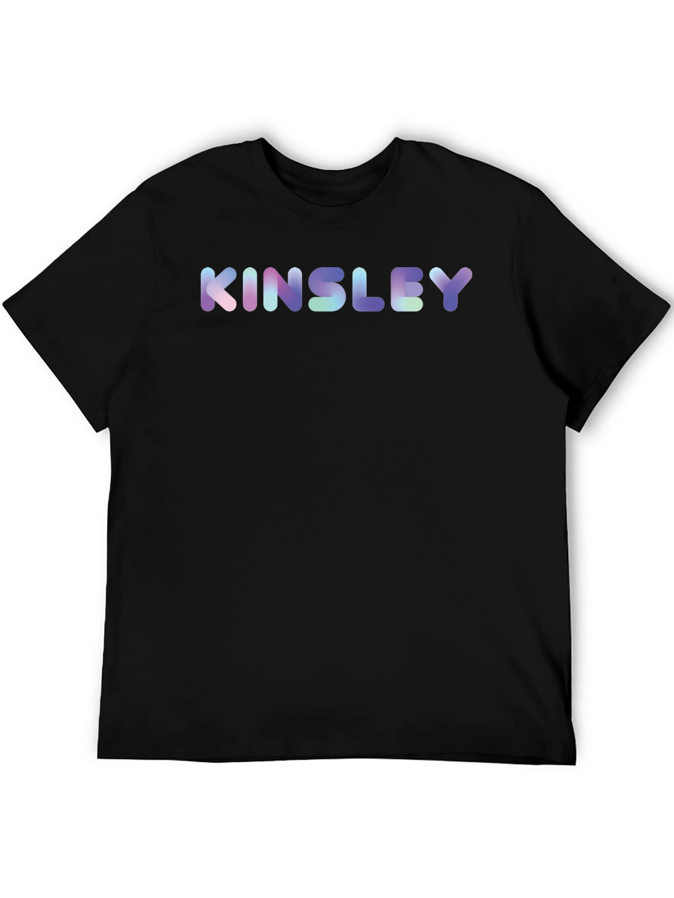 Kinsley Personalized Graphic Black T-Shirt