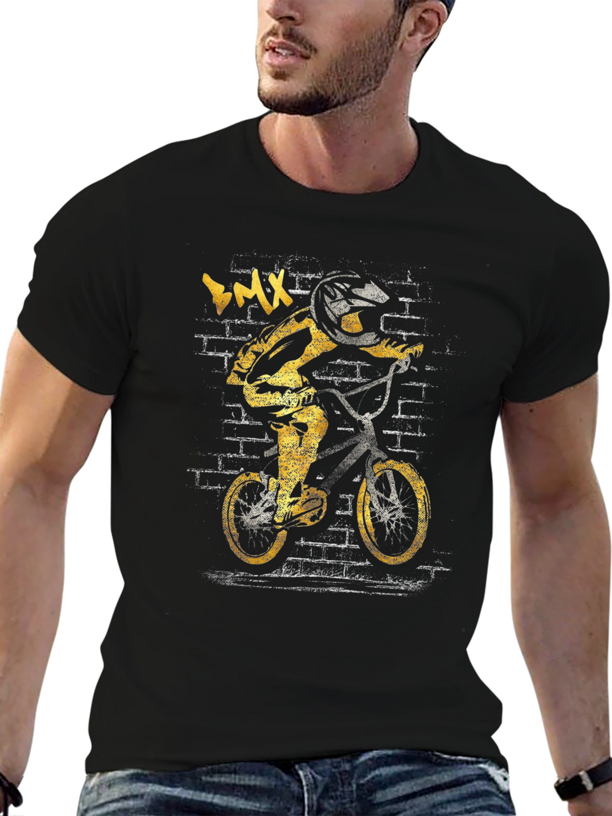 BMX Rider Graphic Tee - Cool Street Style
